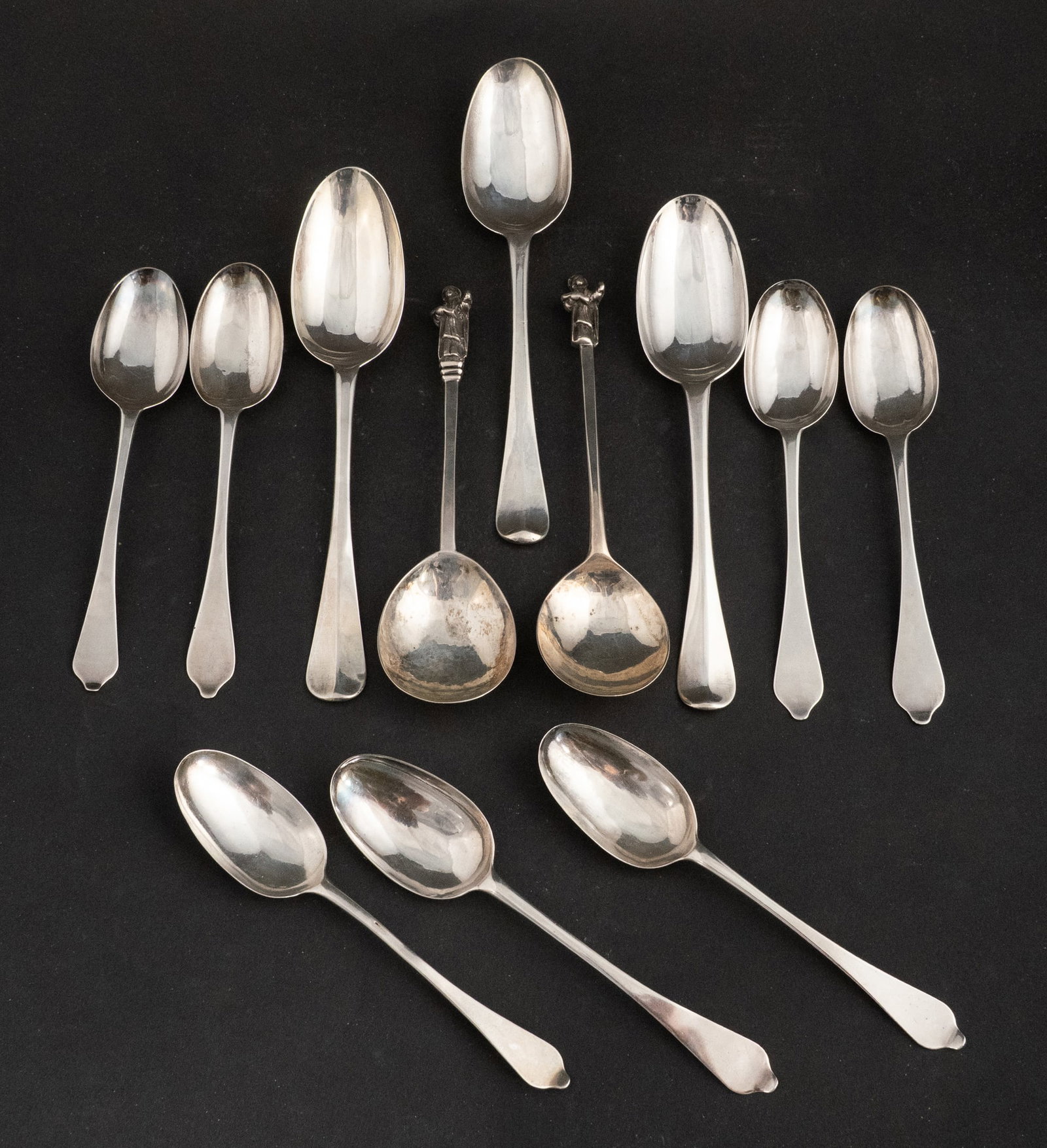 Collection of Early Silver Spoons (1 of 10)