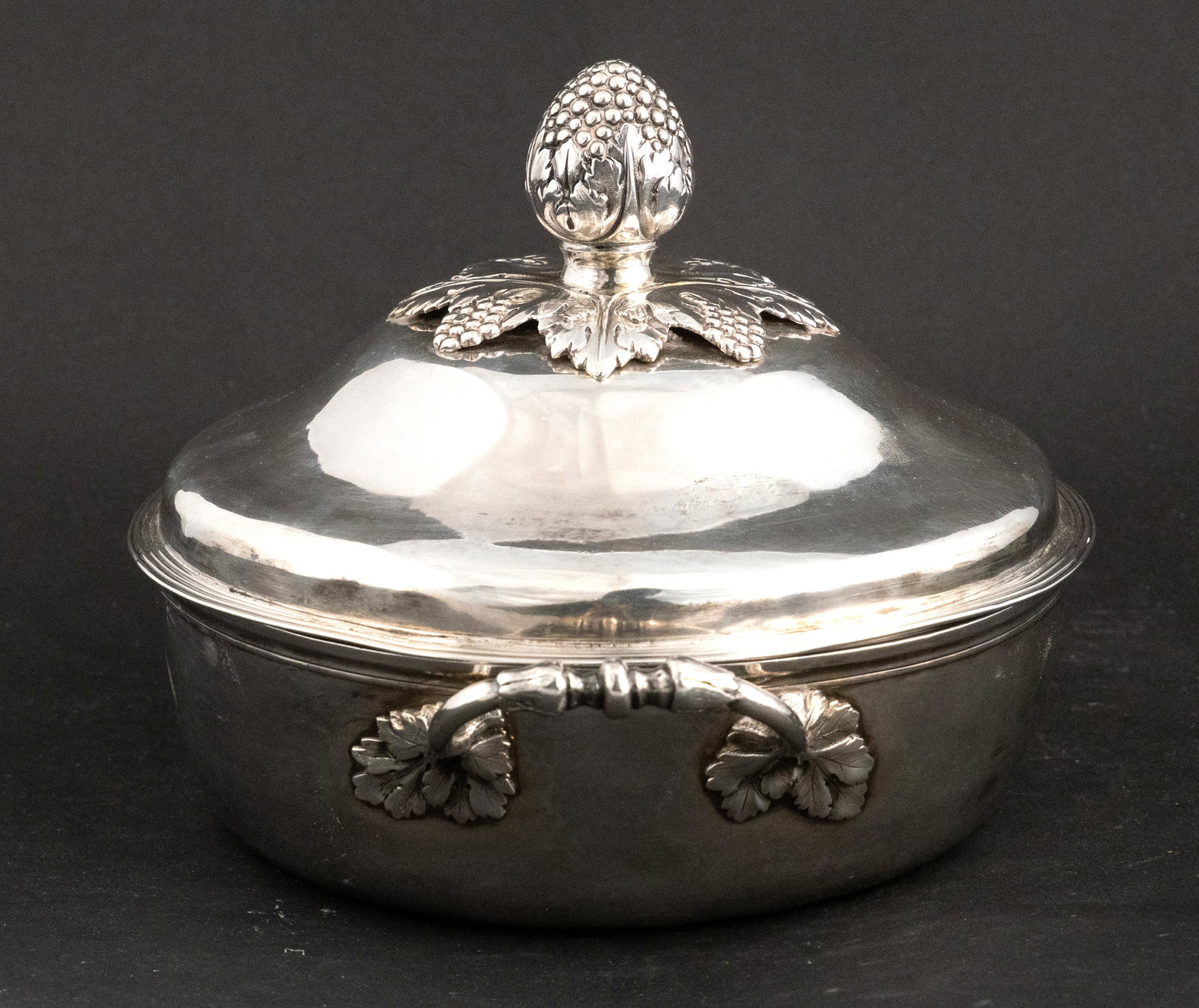 French Silver Covered Vegetable Dish - 3