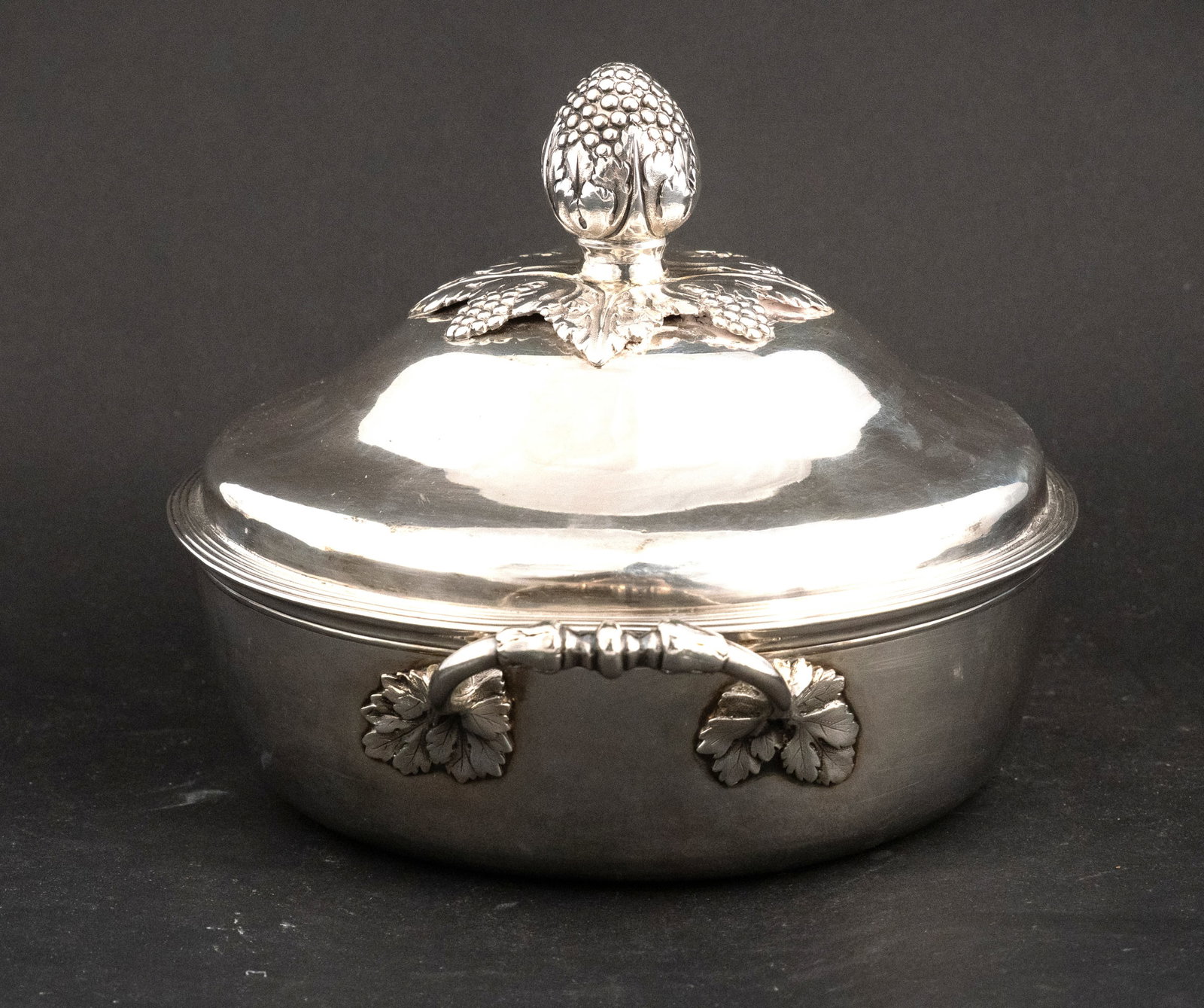 French Silver Covered Vegetable Dish - 5