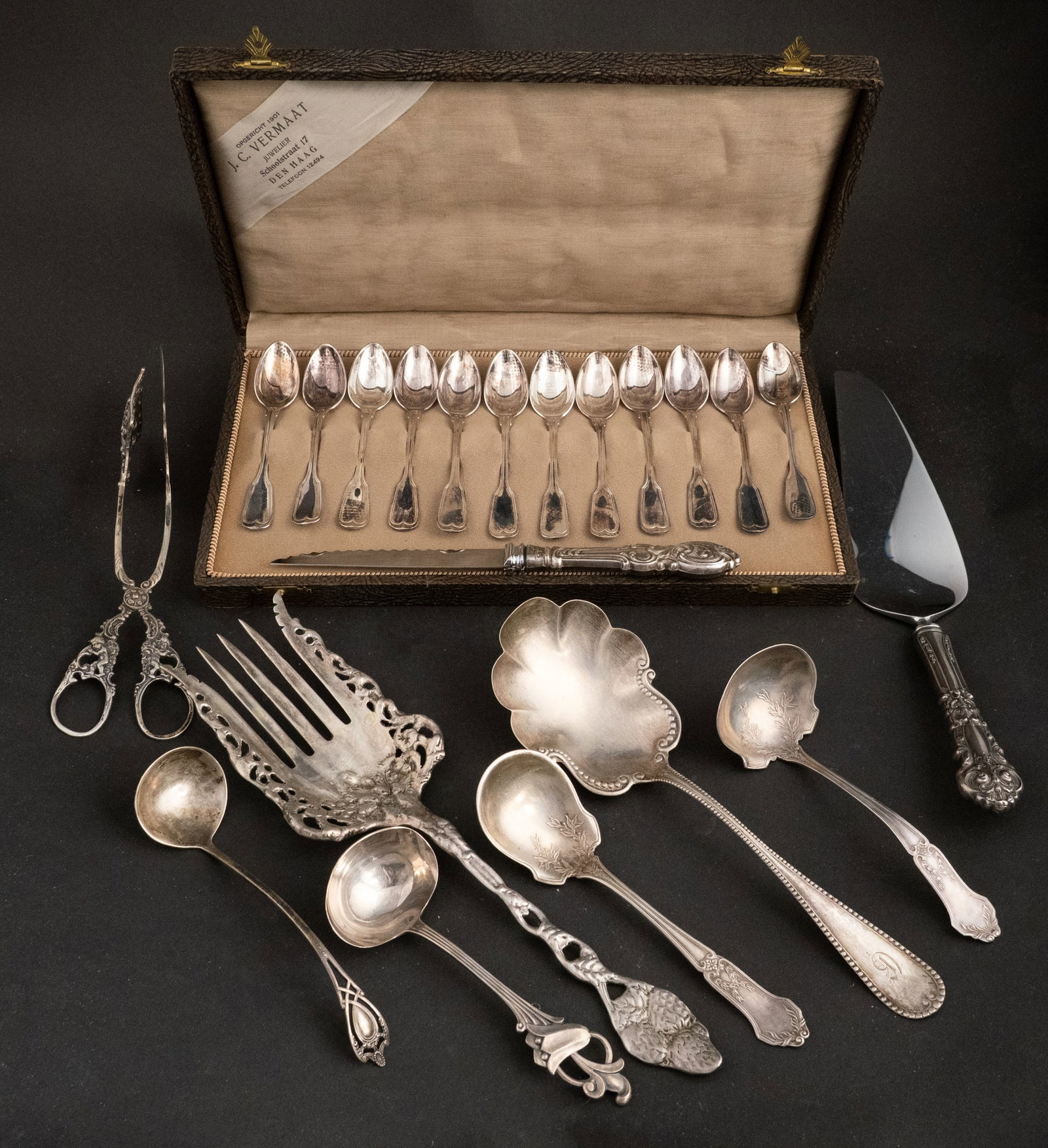 Assorted Sterling and Silver Plated Flatware (1 of 13)