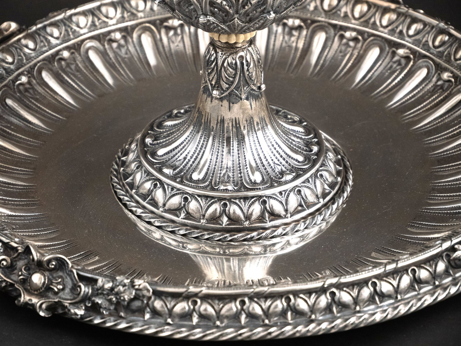 Continental 800 Silver Ewer and Underplate - 2