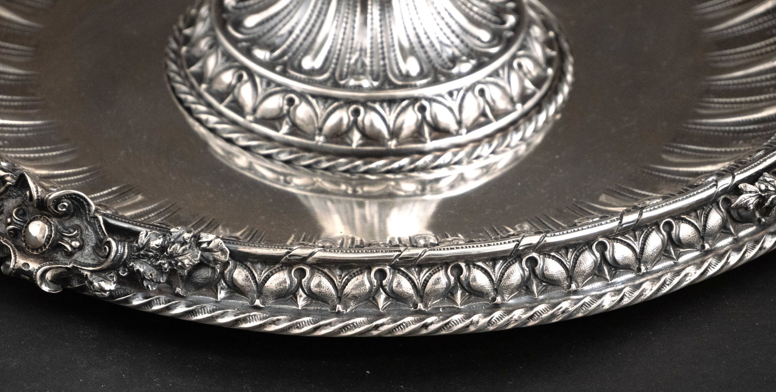 Continental 800 Silver Ewer and Underplate - 3