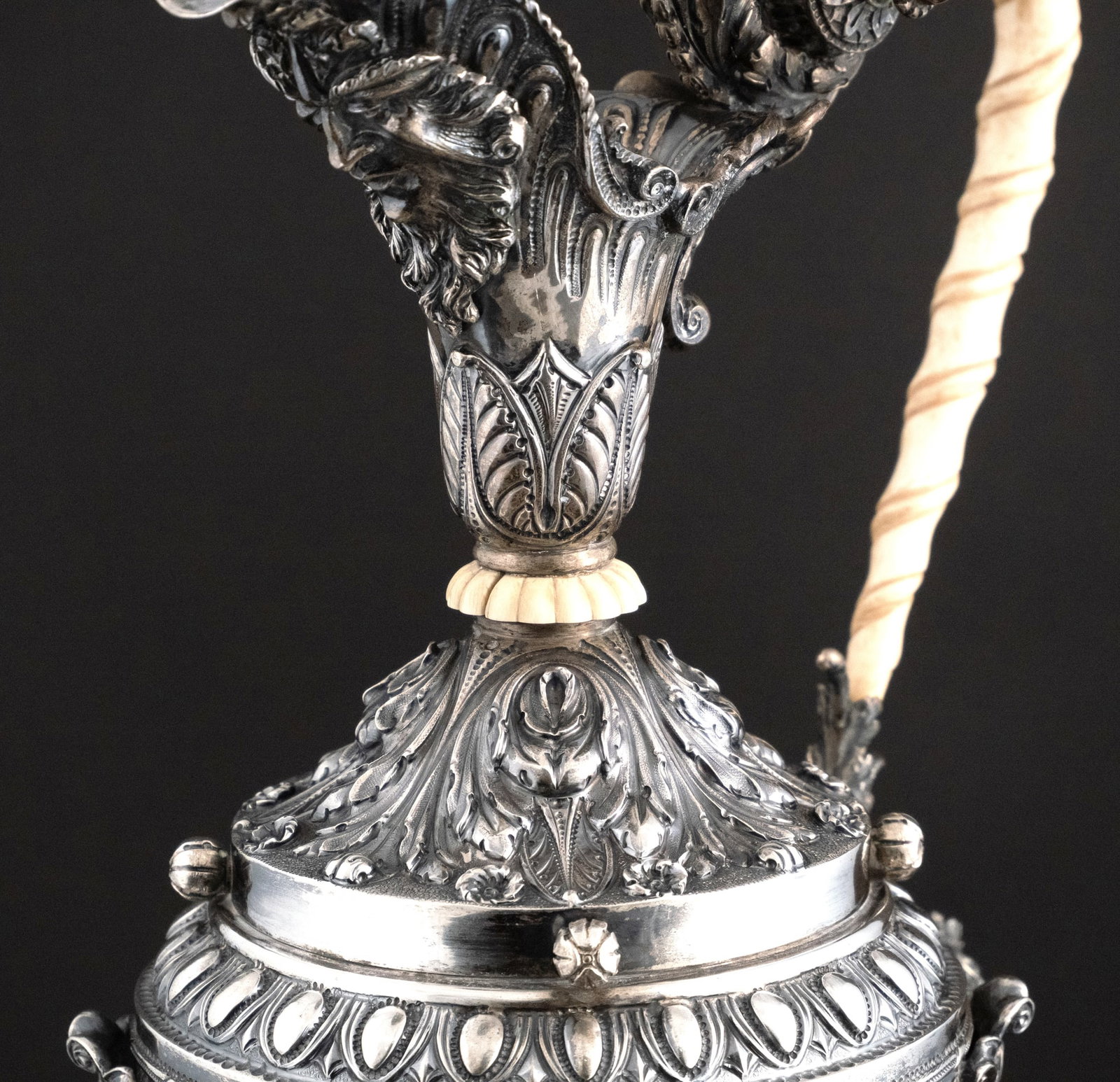 Continental 800 Silver Ewer and Underplate - 4