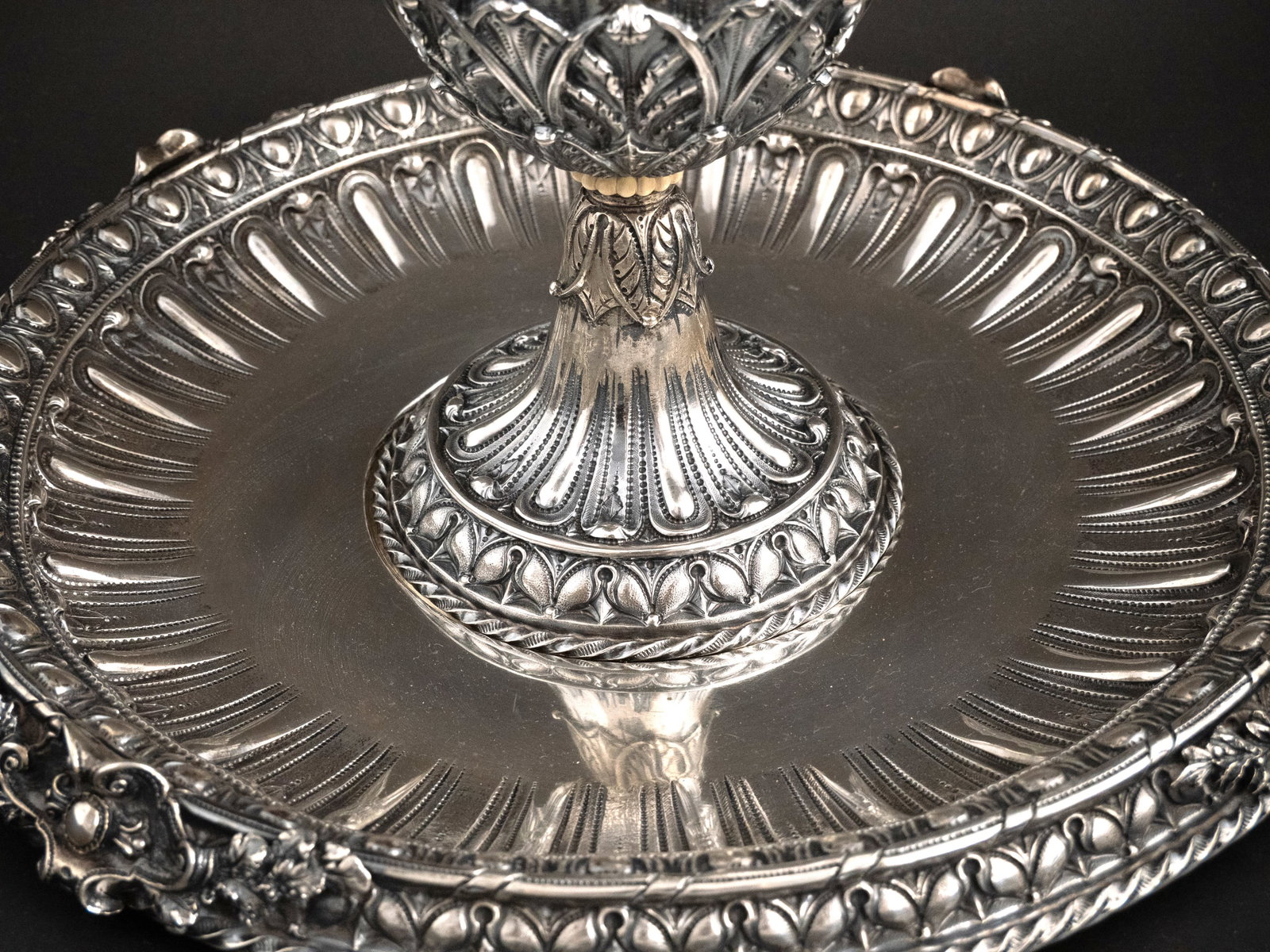 Continental 800 Silver Ewer and Underplate - 9