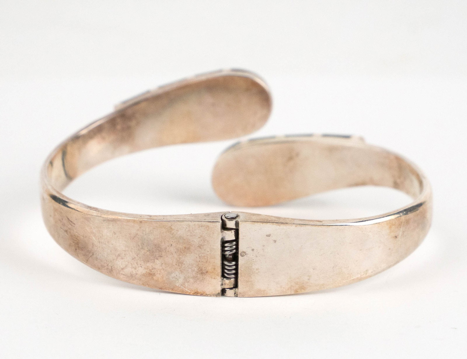 Two Mexican Silver Bracelets - 4
