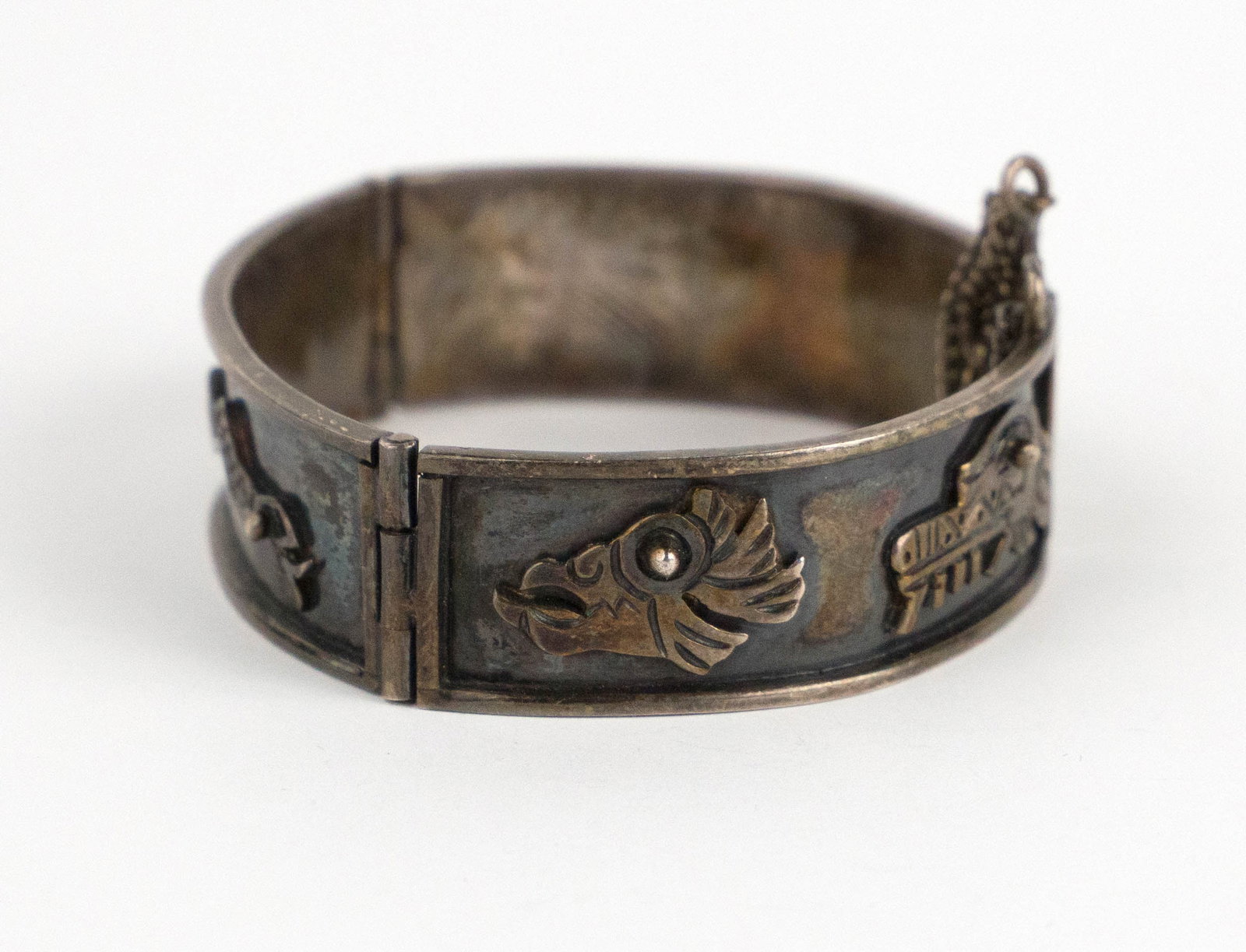 Two Mexican Silver Bracelets - 9