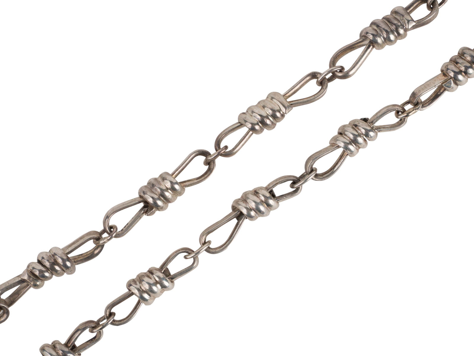 Silver Necklace and Matching Bracelet (1 of 7)
