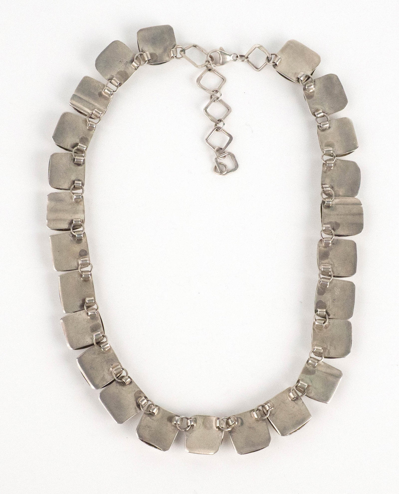 Modern Silver Necklace - 5