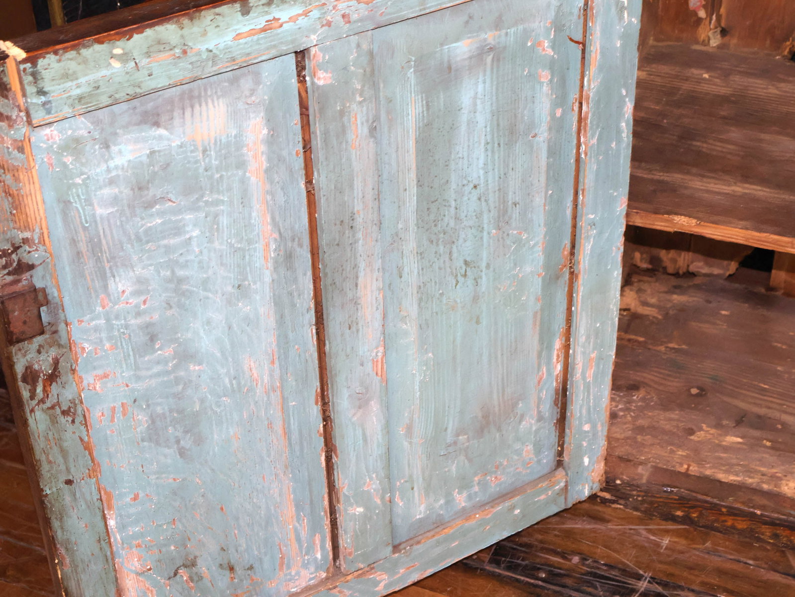 Stained Pine Step Back Cupboard - 10