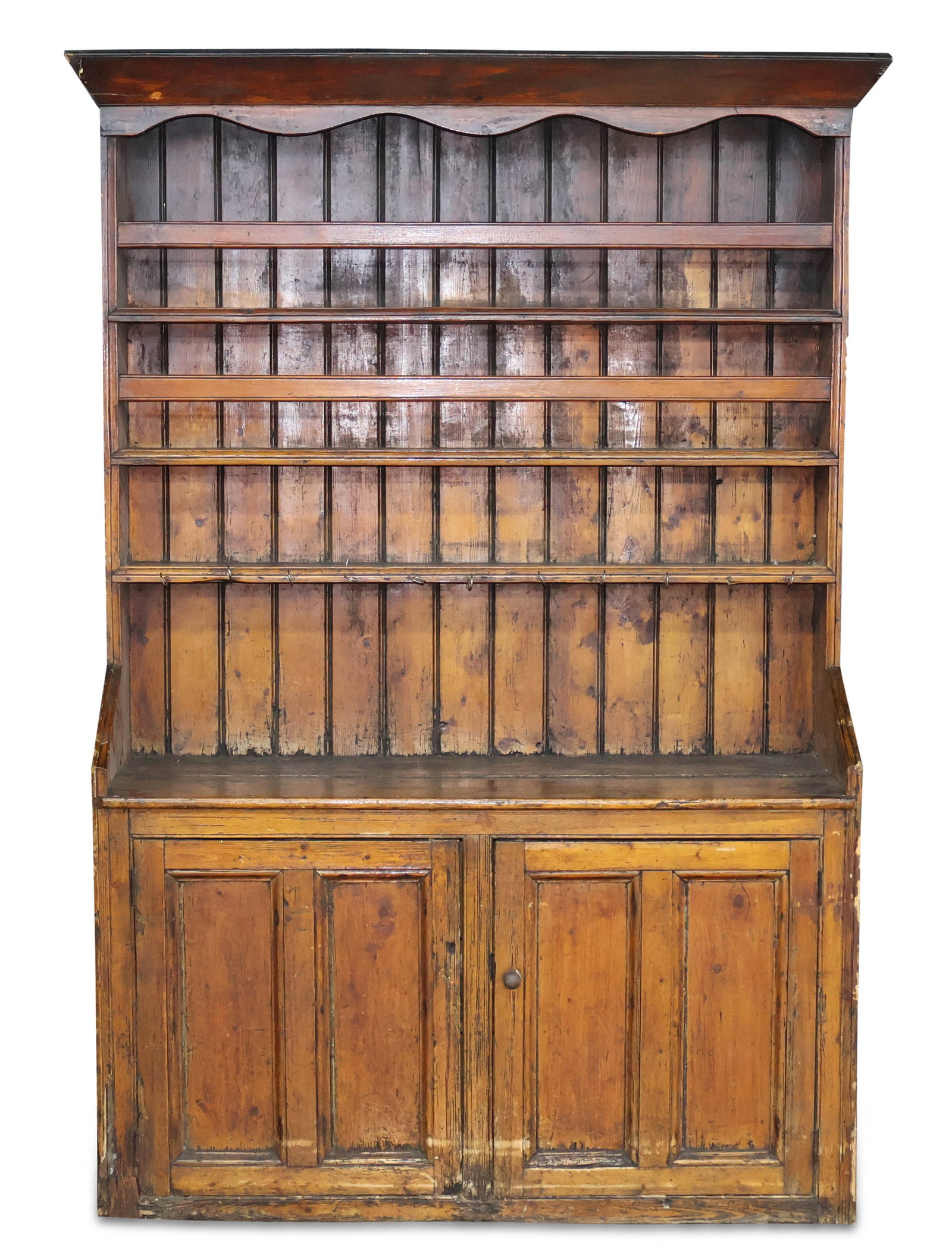 Stained Pine Step Back Cupboard (1 of 11)