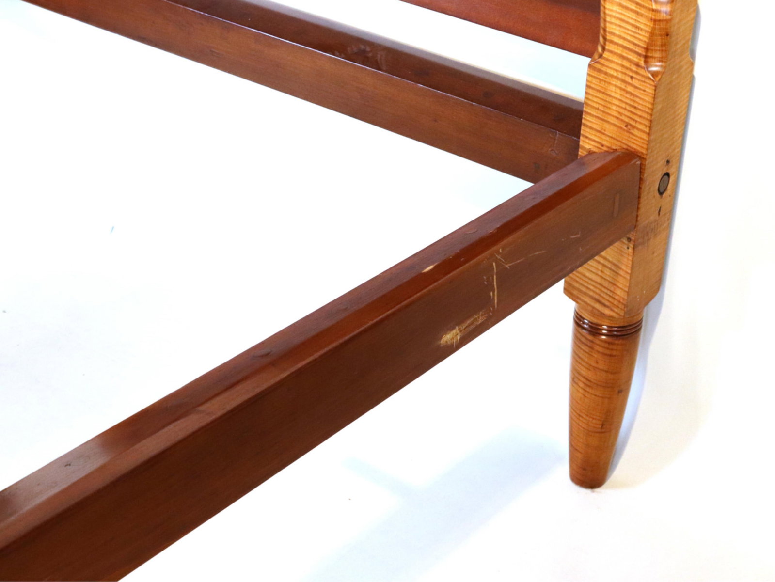 Federal Figured Maple Tall Post Bedstead - 6