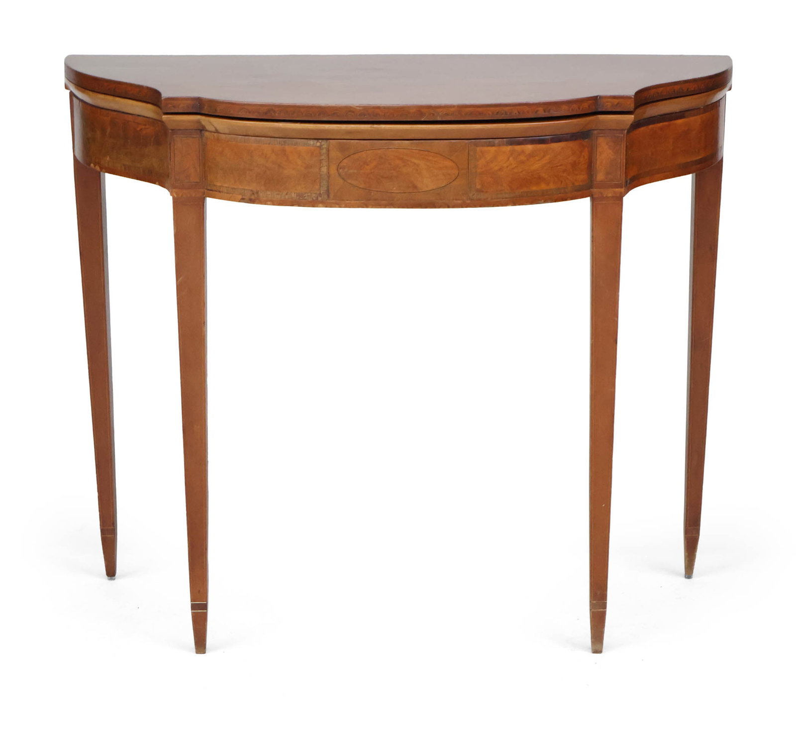 Federal Inlaid Mahogany Game Table, Boston (1 of 11)