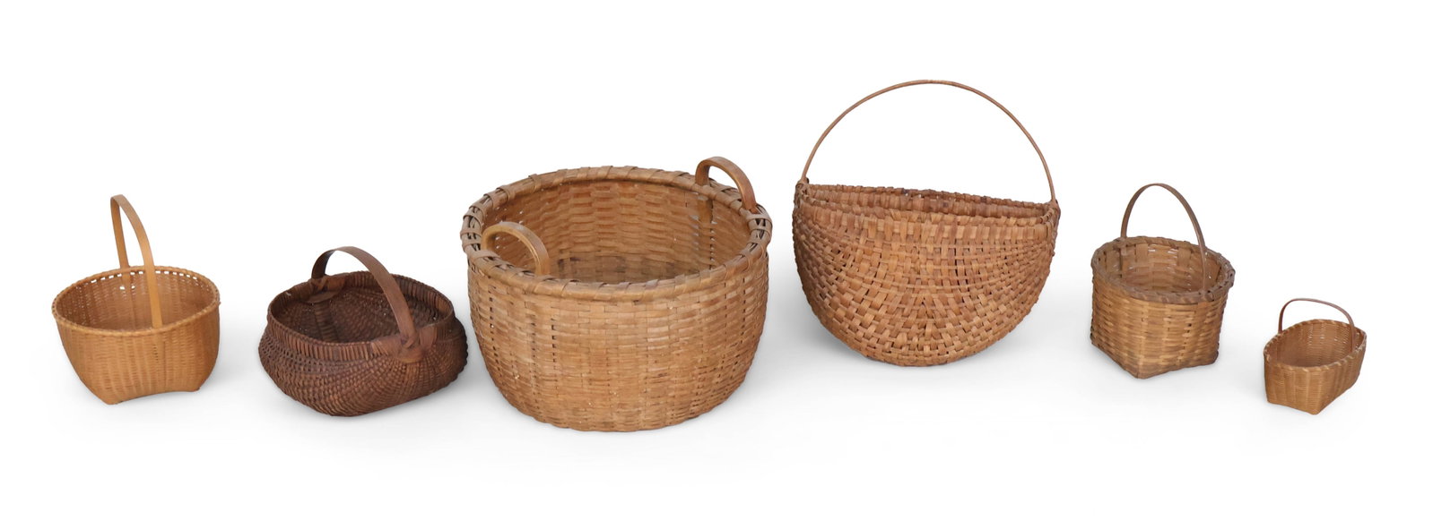 Six Splint Woven Baskets (1 of 8)