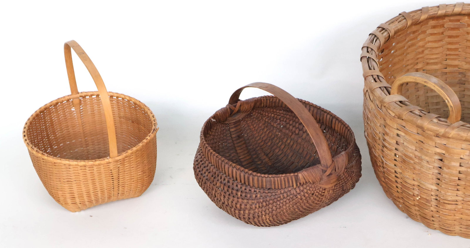Six Splint Woven Baskets - 2