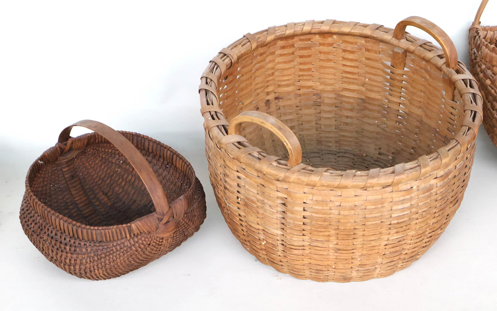 Six Splint Woven Baskets - 3