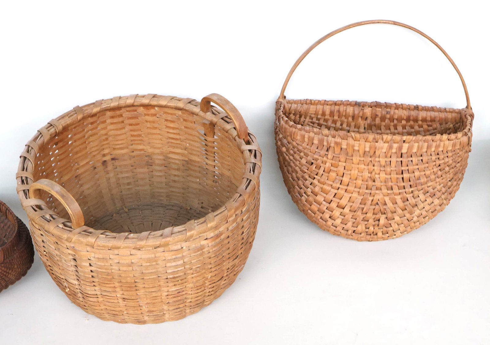 Six Splint Woven Baskets - 4