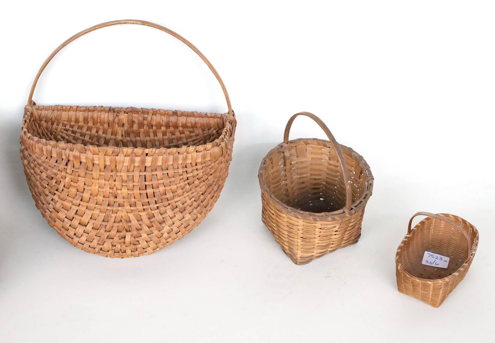 Six Splint Woven Baskets - 5