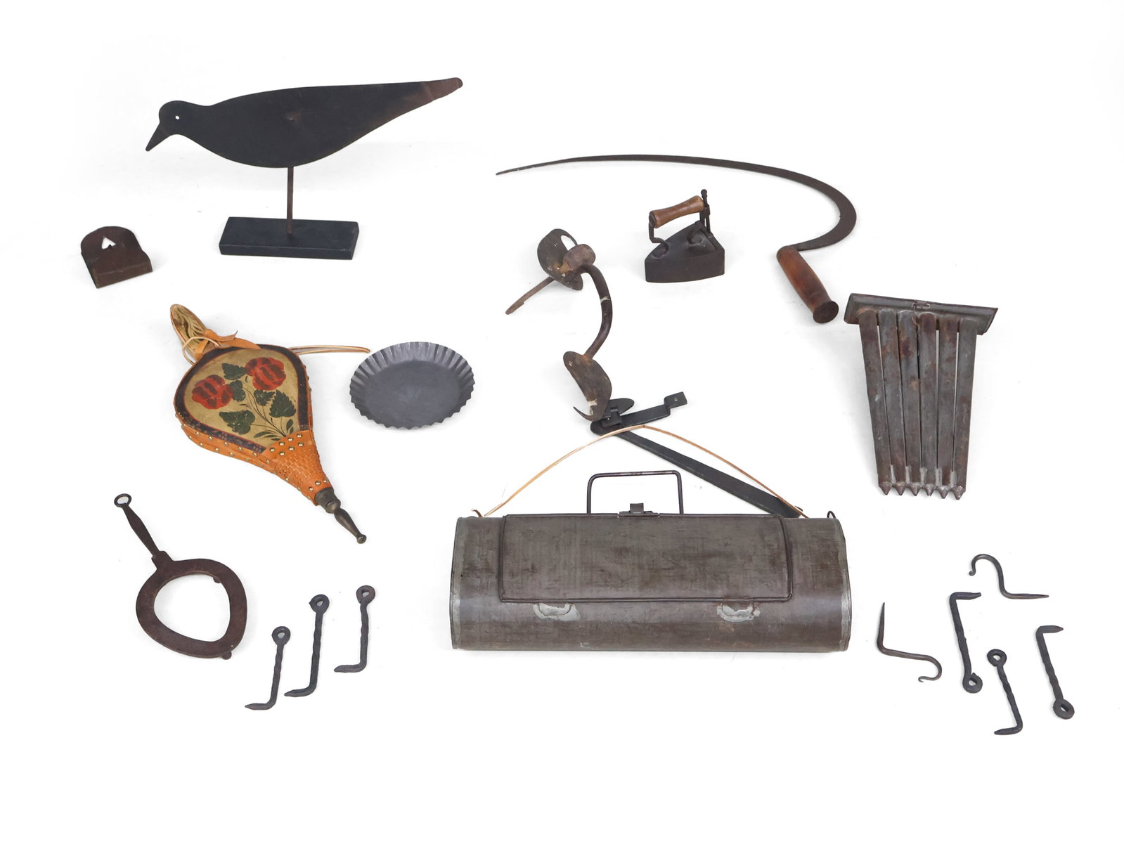 Group of Vintage Metal Tools and Decorative Objects (1 of 10)