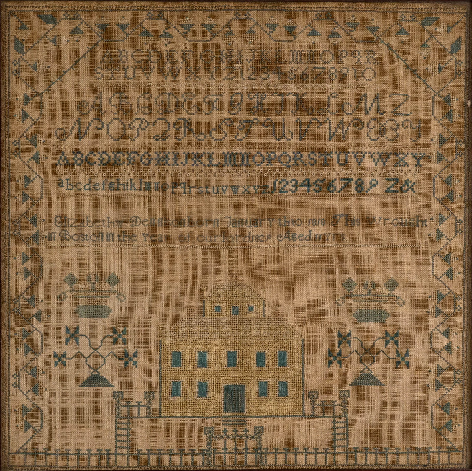 Needlepoint Sampler by Elizabeth Dennison (1 of 6)