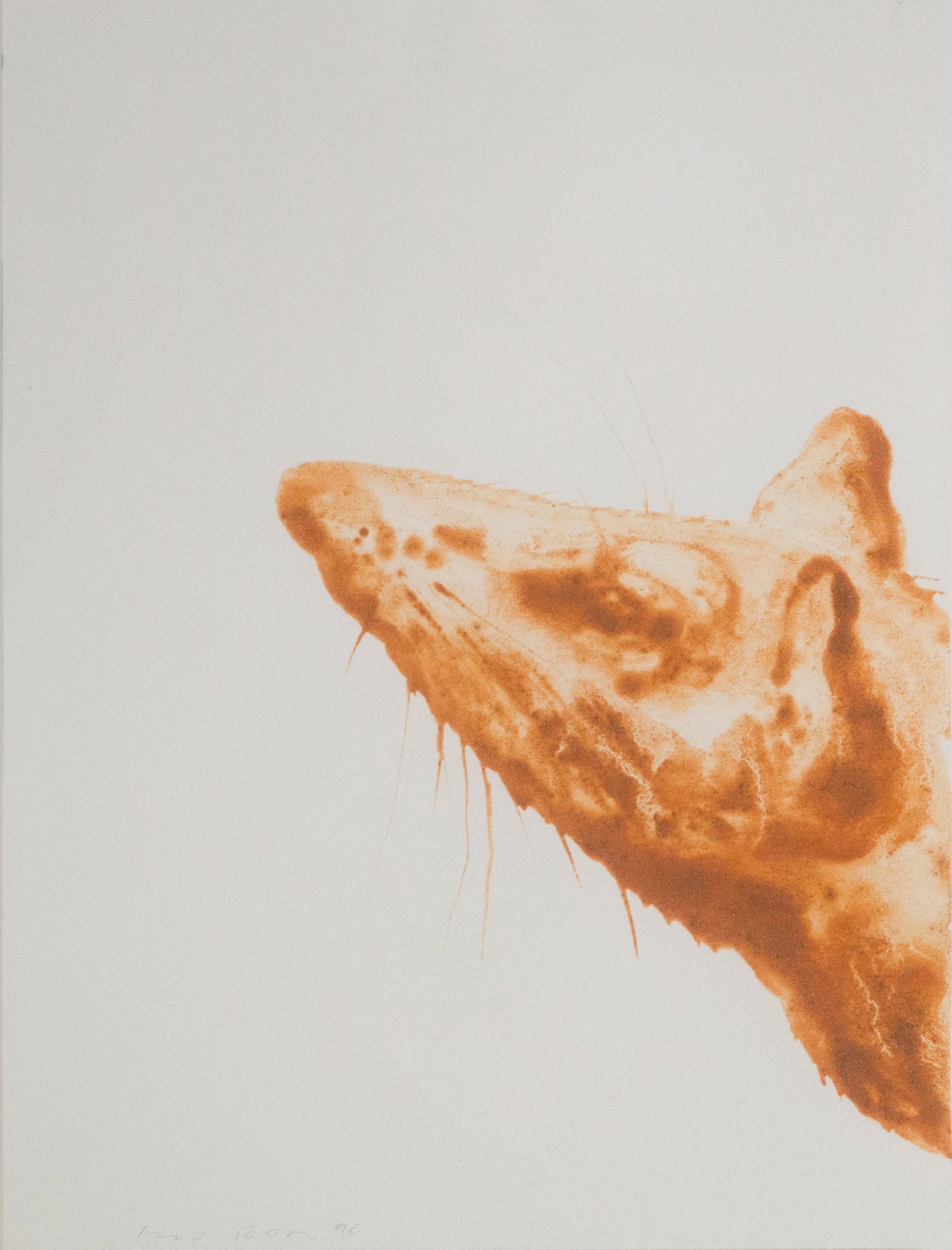 Alexis Rockman, American 1962-, Untitled, Mud on Paper (1 of 5)