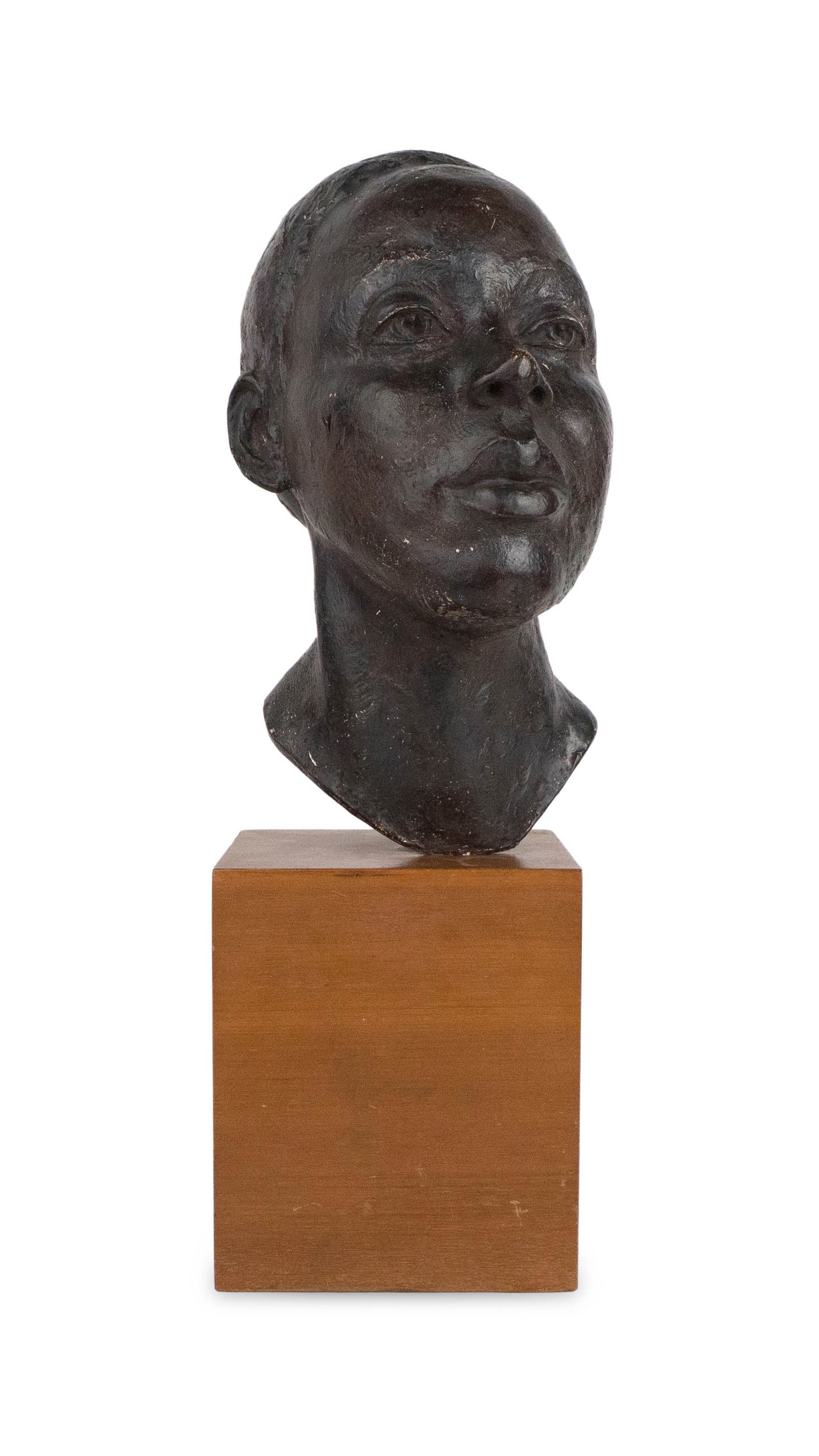Richmond Barthe, American 1901-1989, Bust of a Male, Bronze Painted Plaster (1 of 7)