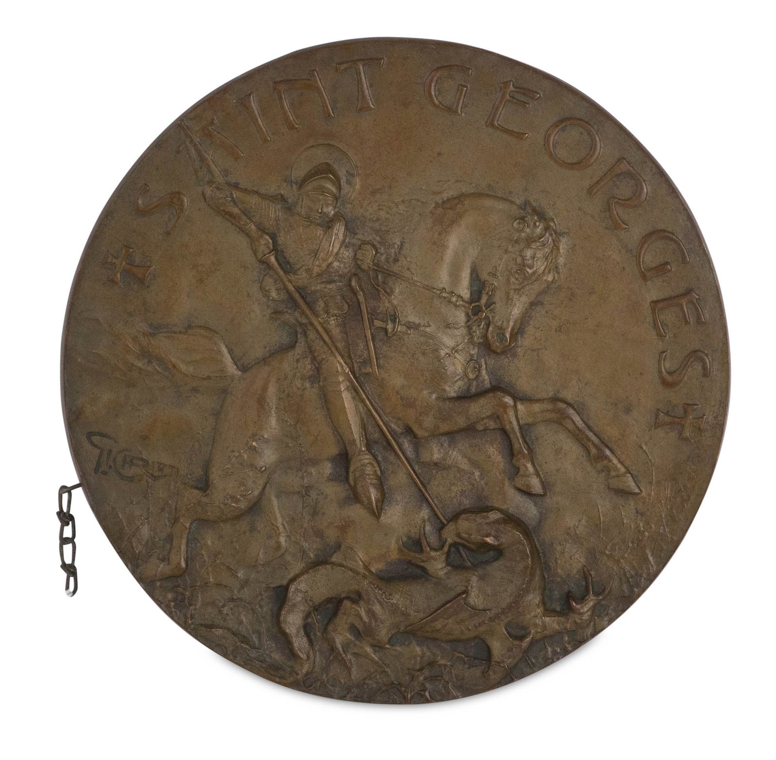 Saint Georges Medallion, Bronze (1 of 6)