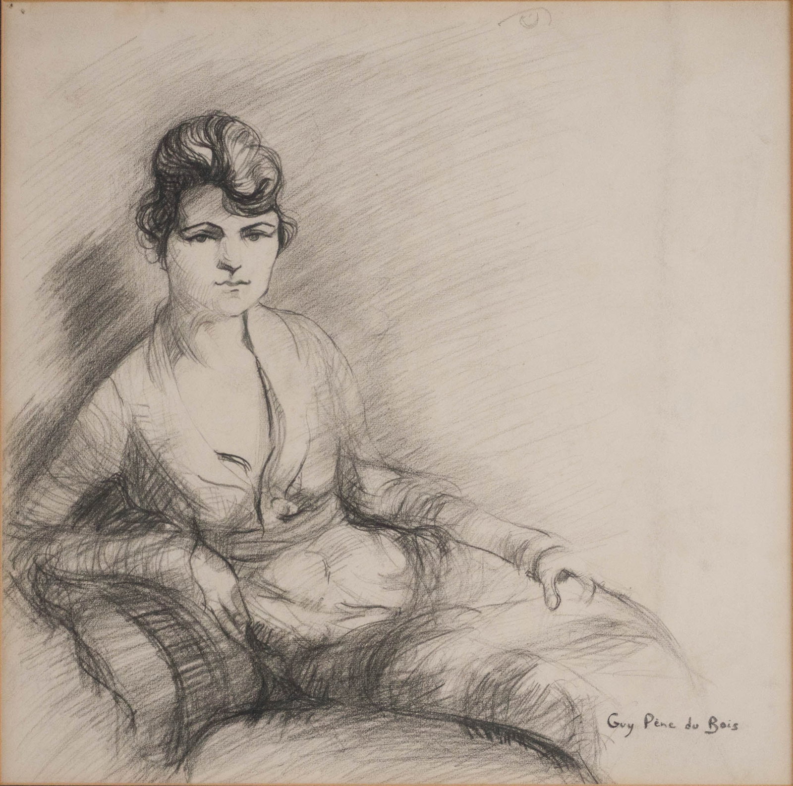 Guy Pene Du Bois, 1884-1958, Portrait of Seated Woman, Pencil on Paper (1 of 6)