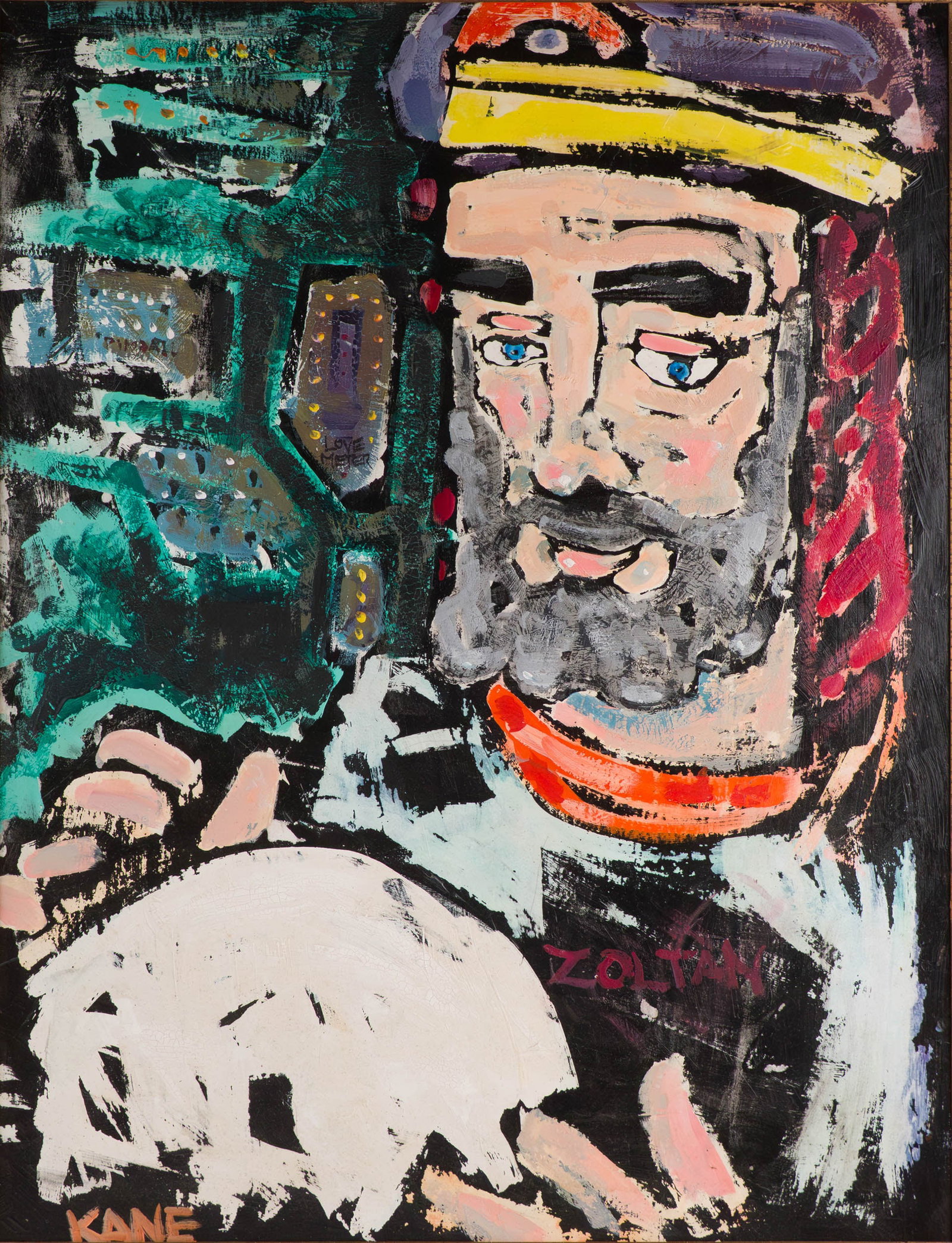 Bob Paul Kane, 1937-2013, Zoltan the Fortune Teller, Oil on Board (1 of 7)