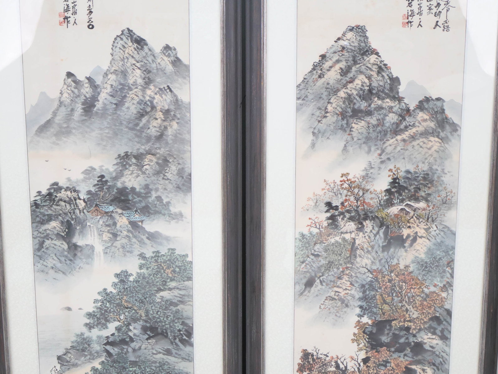 Two Chinese Framed Scrolls - 4