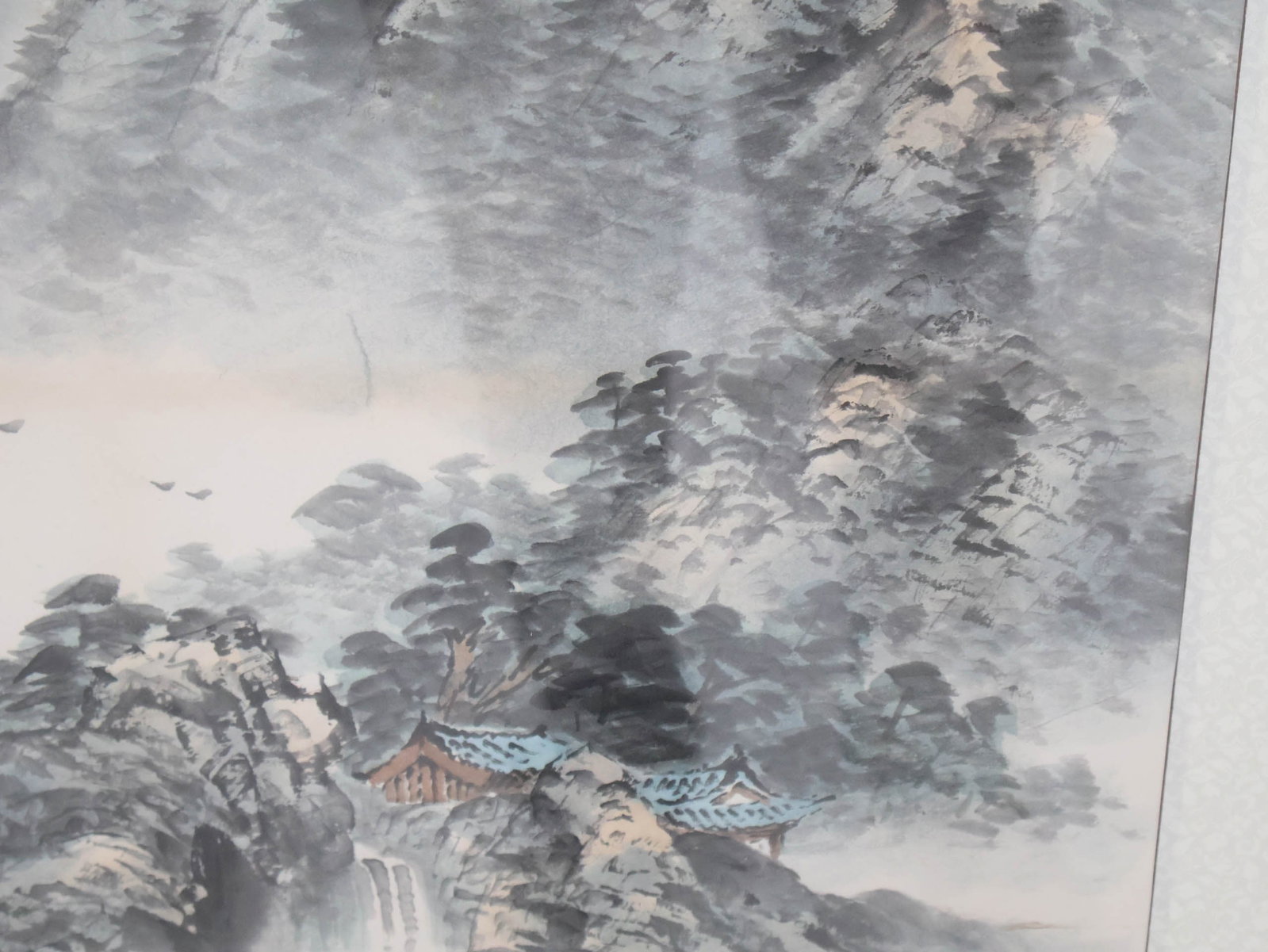 Two Chinese Framed Scrolls - 7
