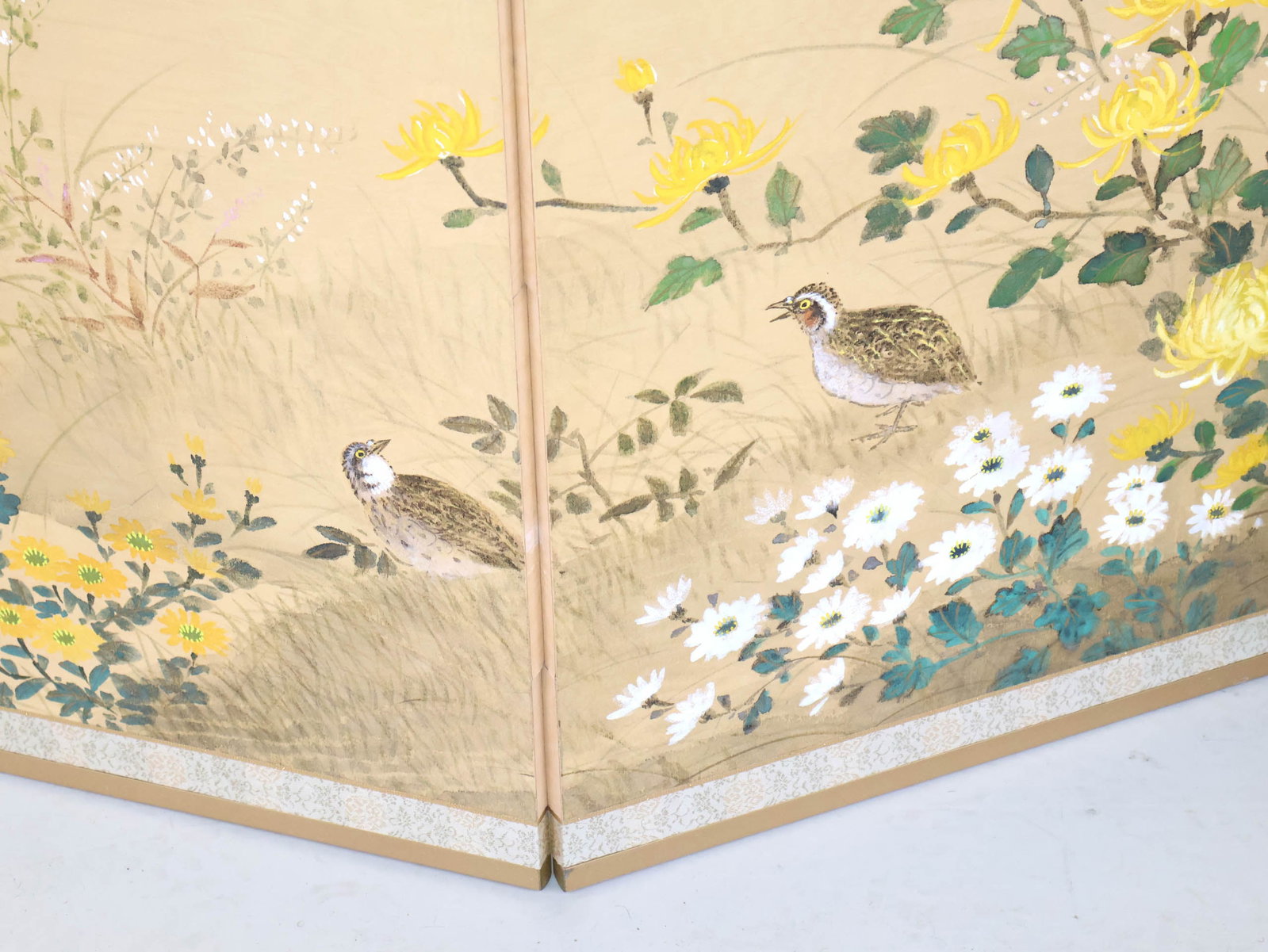 Chinese Four Panel Paper Screen - 3