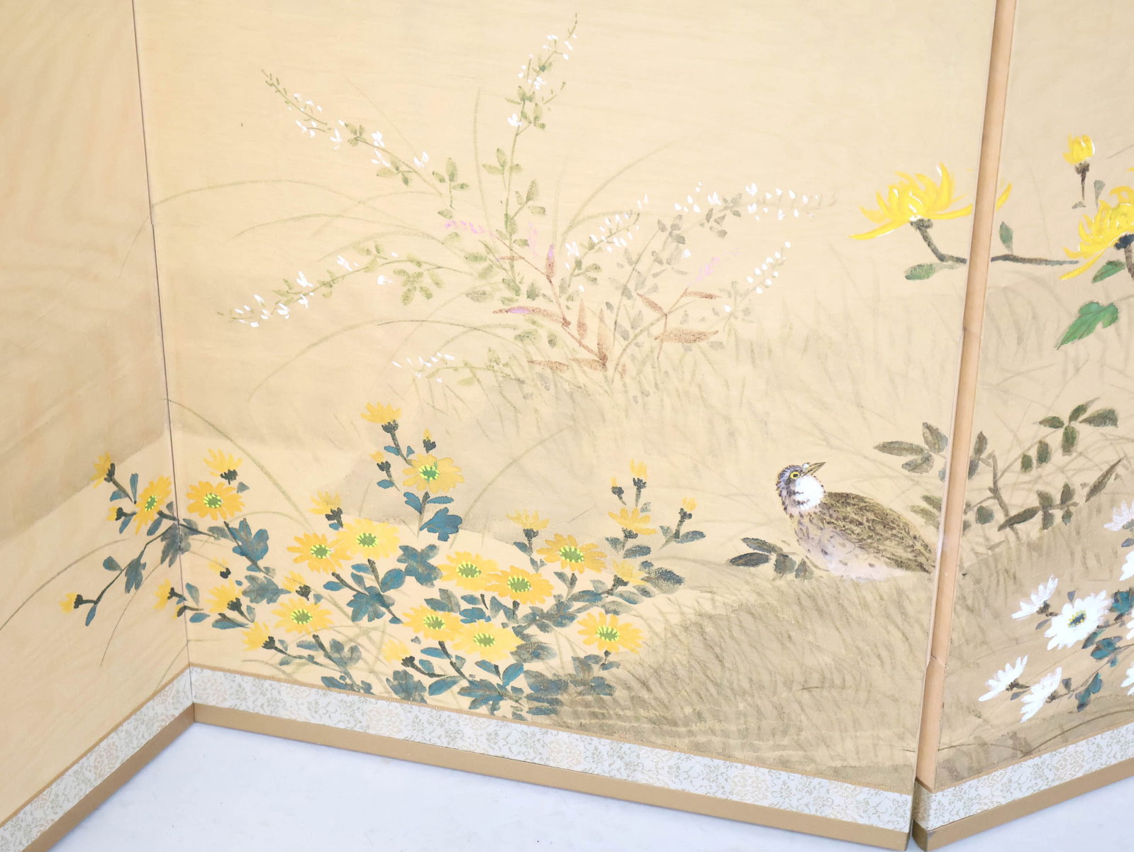 Chinese Four Panel Paper Screen - 4