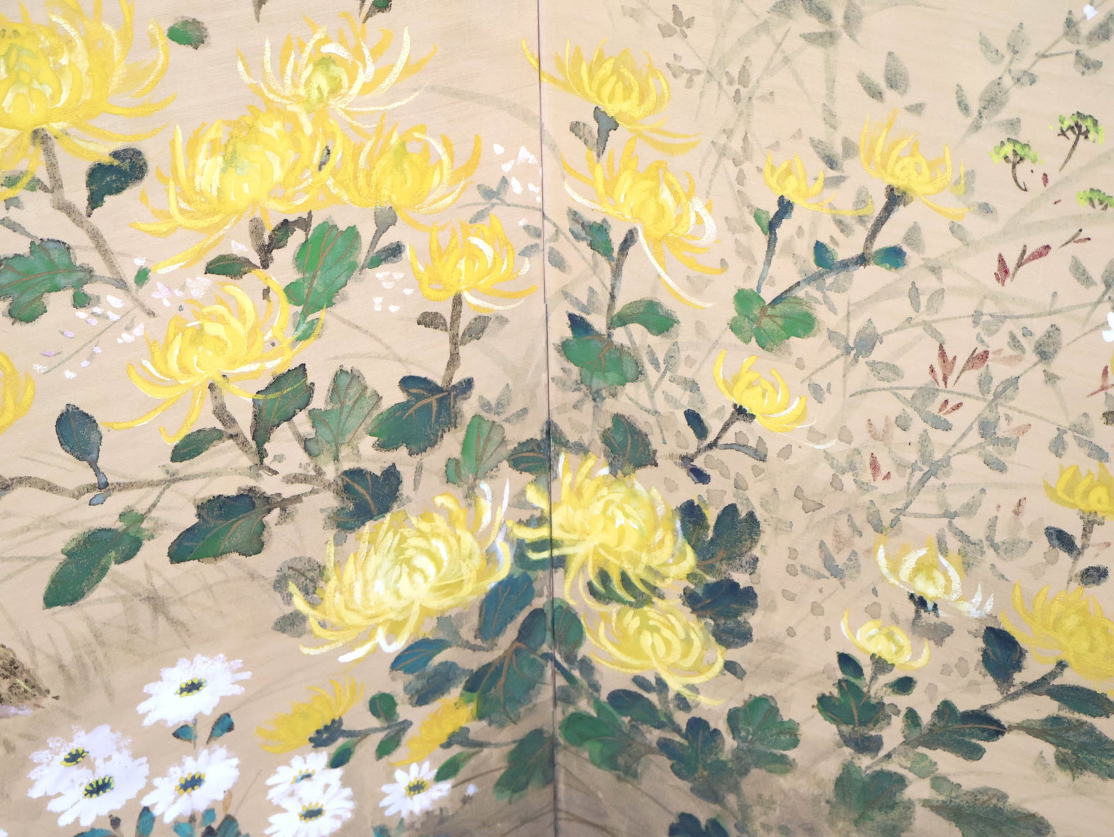 Chinese Four Panel Paper Screen - 8
