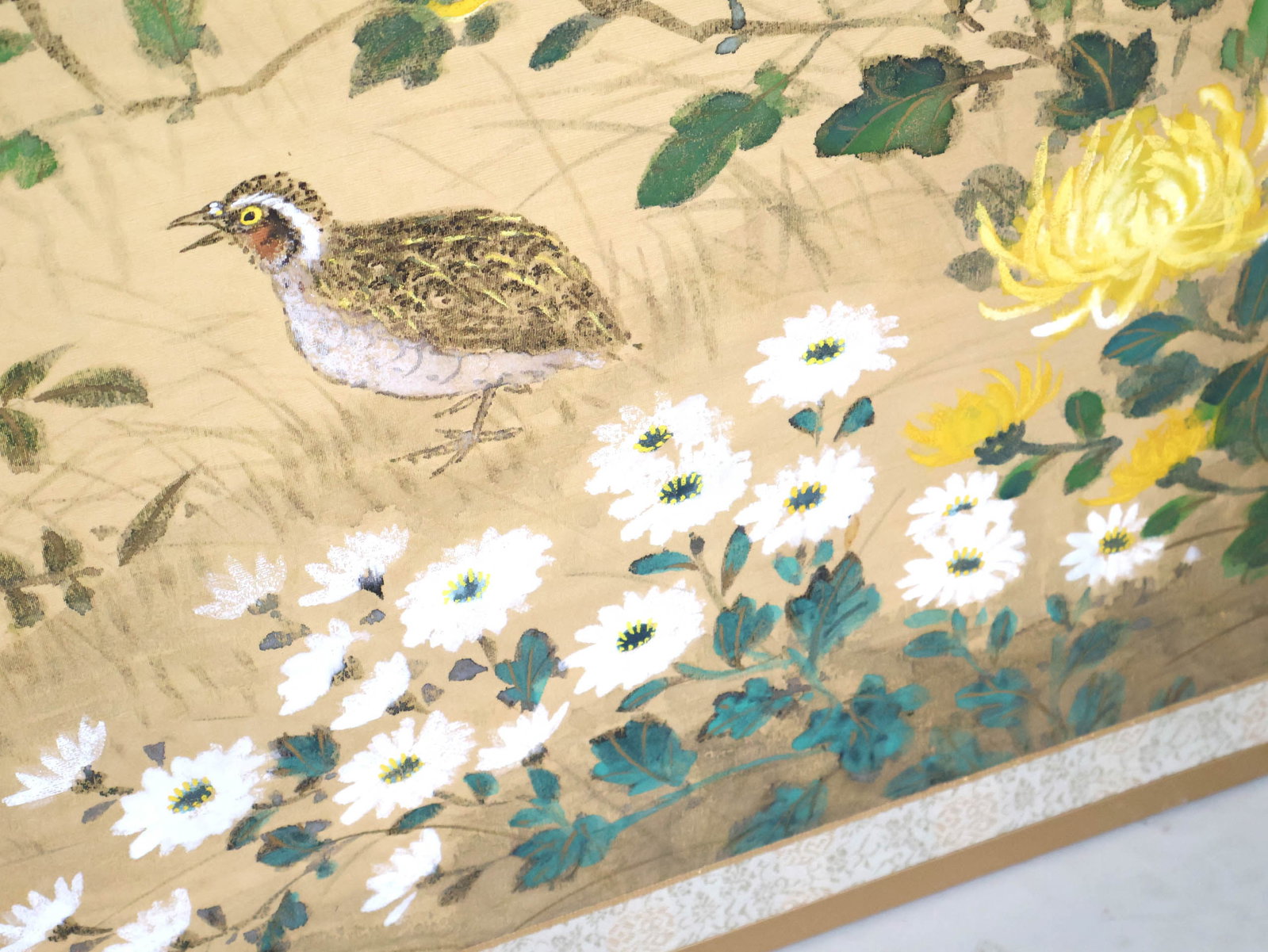 Chinese Four Panel Paper Screen - 9