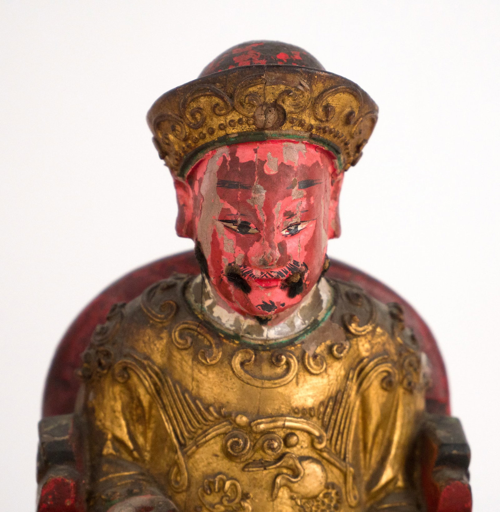 Two Chinese Polychrome Deities on Thrones - 5