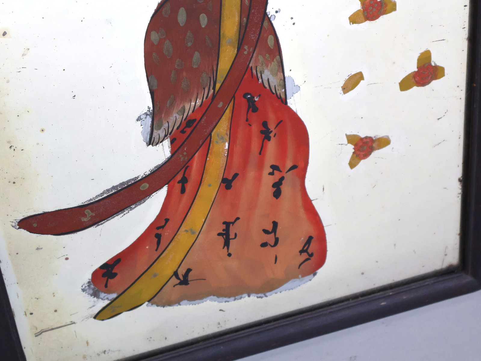 Three Chinese Reverse Painted Mirrors - 5