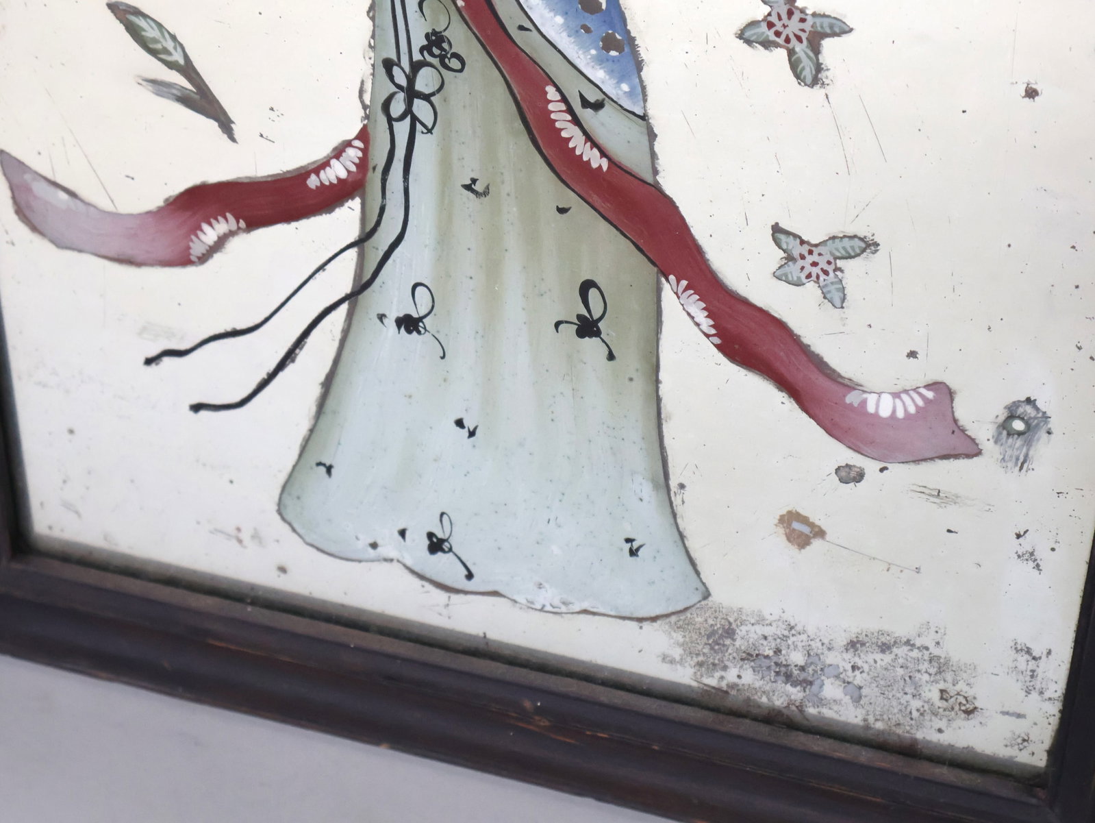 Three Chinese Reverse Painted Mirrors - 9