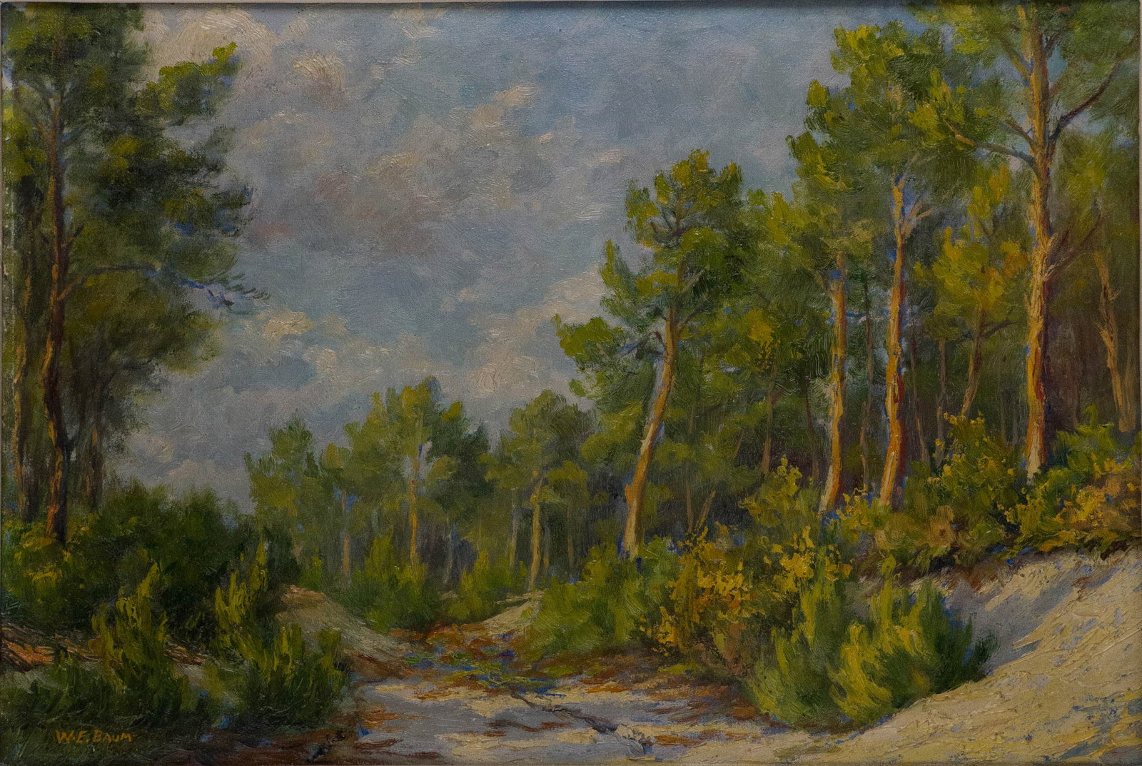 Walter Emerson Baum, 1884-1956, Springtime Landscape, Oil on Canas (1 of 8)