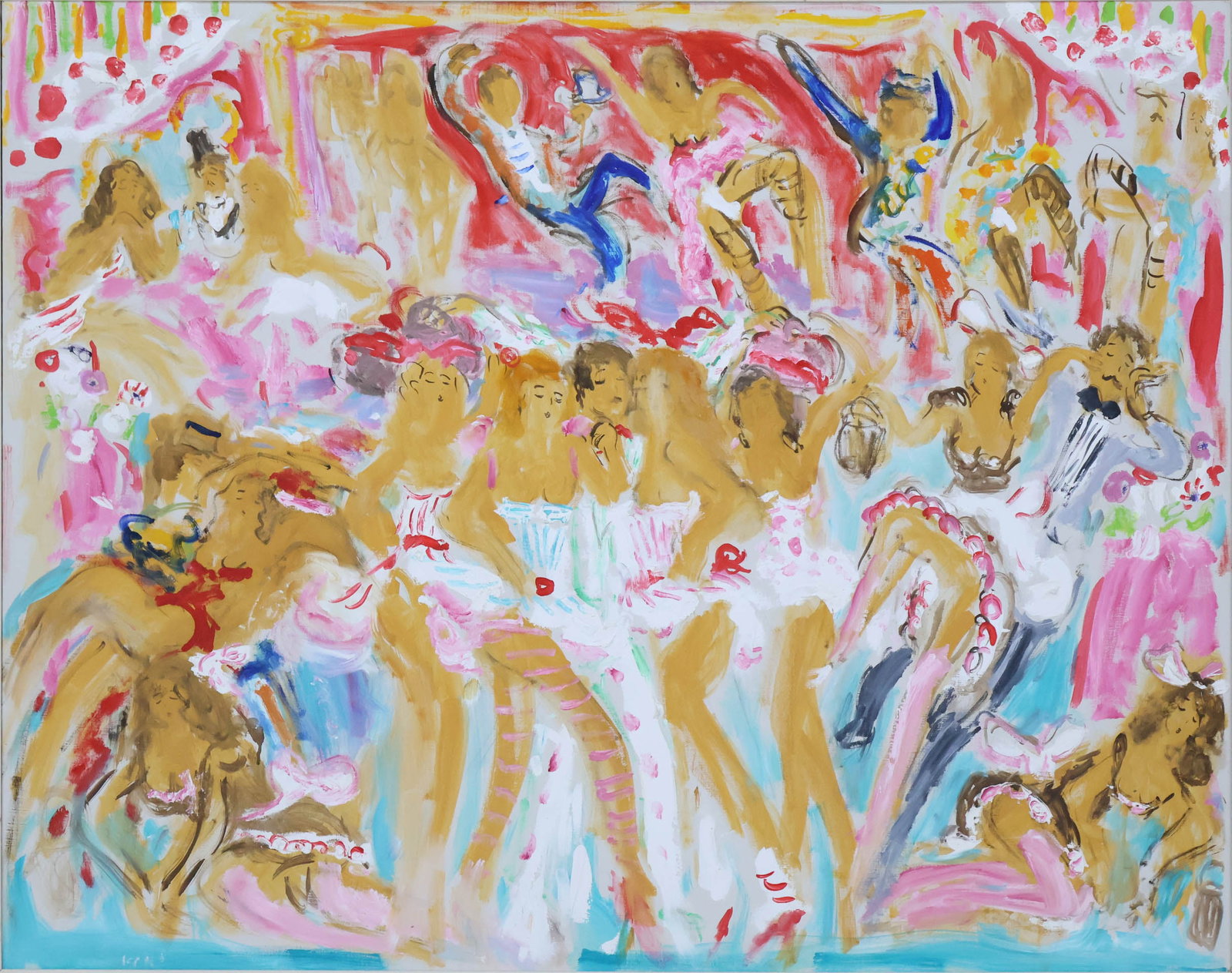 Bob Paul Kane, 1937-2013, Gaite Parisienne III, Oil on Canvas (1 of 19)