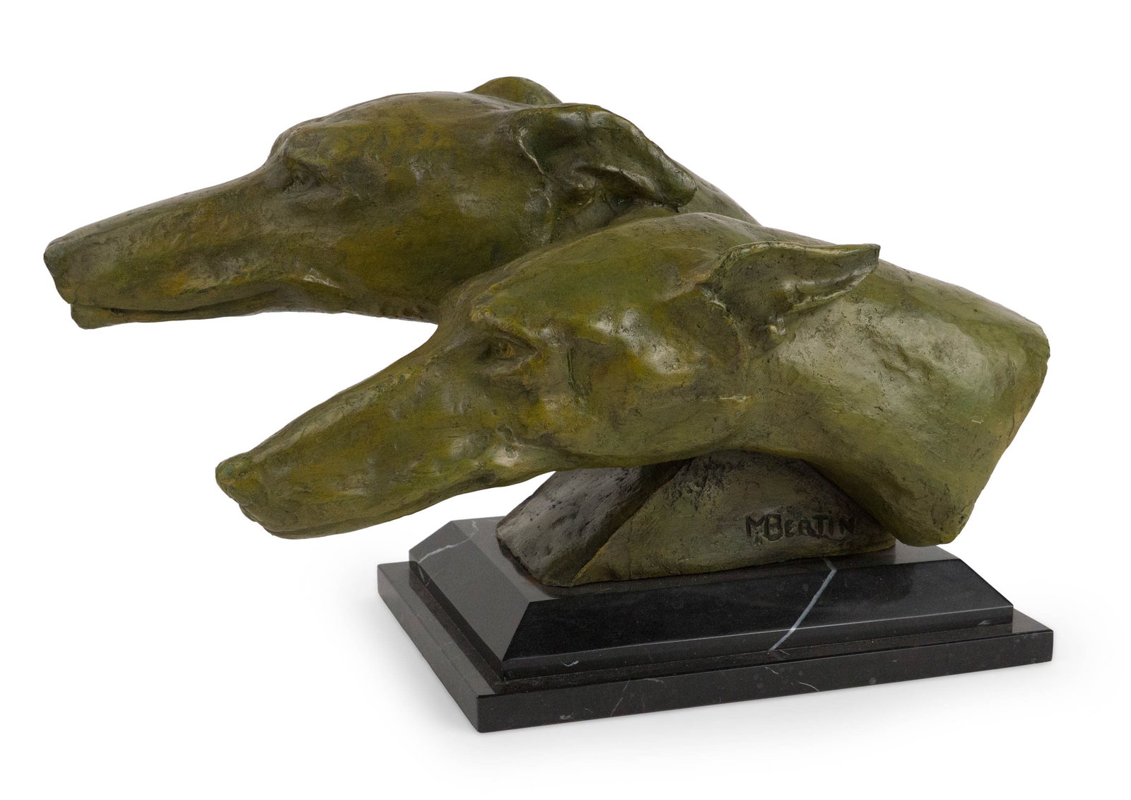 M. Bertin, Two Greyhounds, Patinated Bronze (1 of 7)