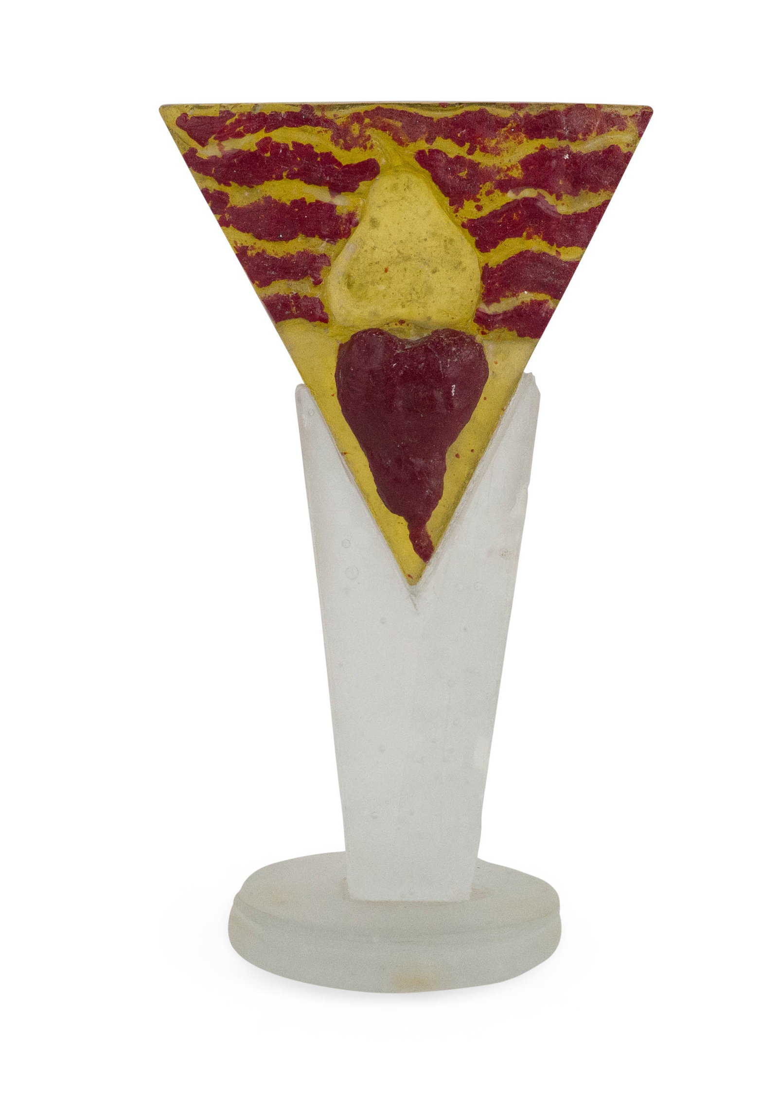 Paula Mandel, Still Point, Kiln Cast Frosted Glass: Paula Mandel Still Point Kiln Cast Frosted Glass Signed and labeled. Provenance: Barry S. Slosberg, 3/18/2025, lot 73 13 3/4 x 8 x 5 1/2 in. (34.9 x 20.3 x 14 cm.)