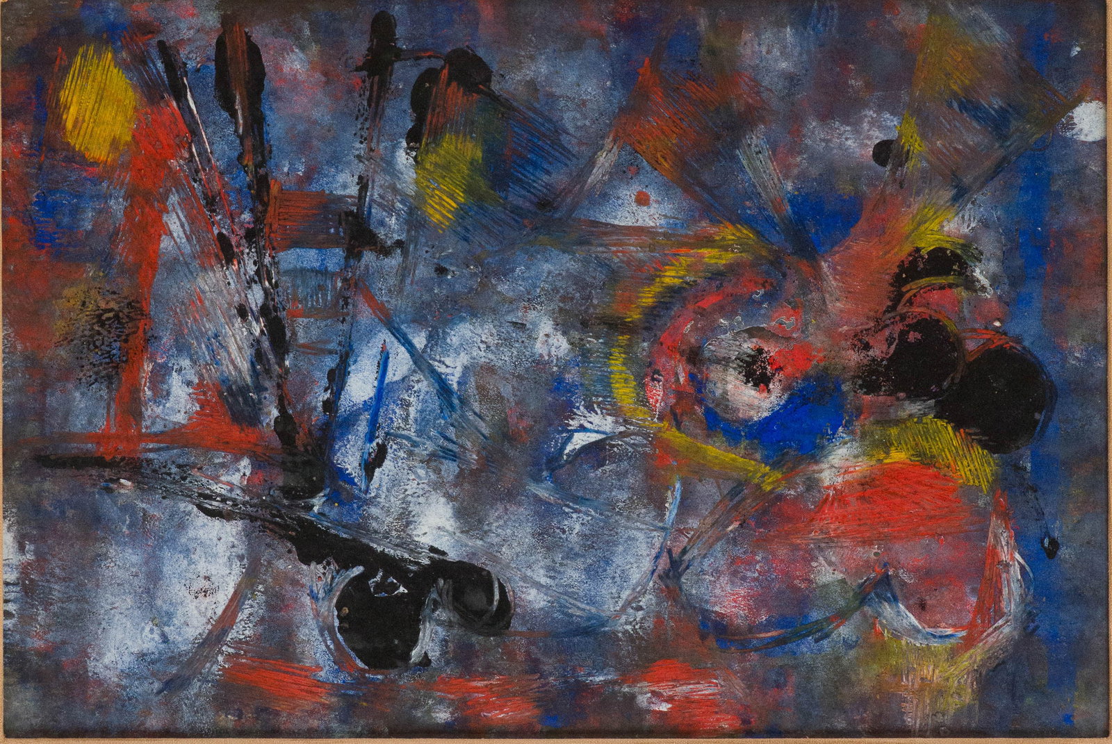 F Casa, Abstract, Oil on Paper (1 of 6)