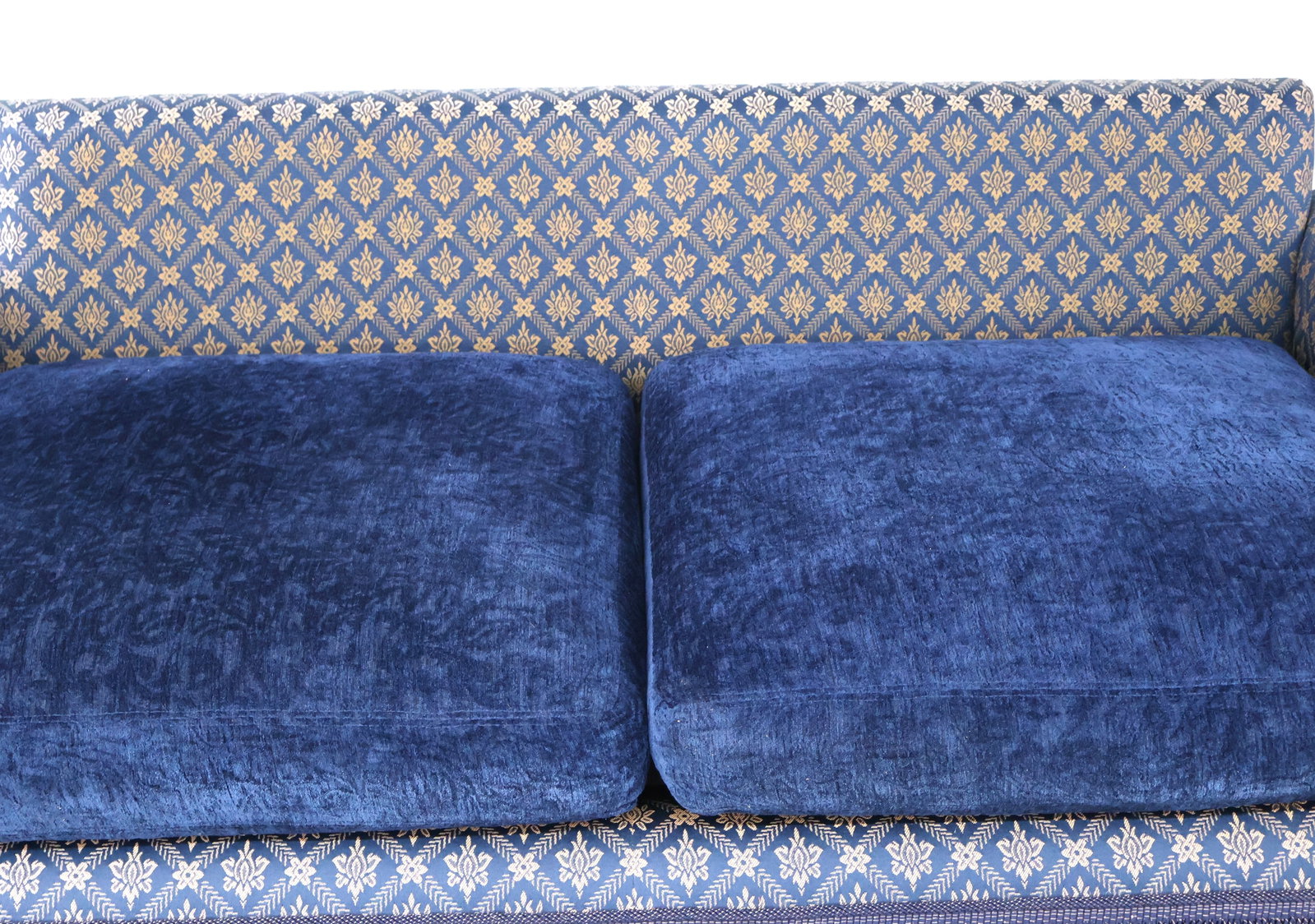Contemporary Blue-Upholstered Settee - 4