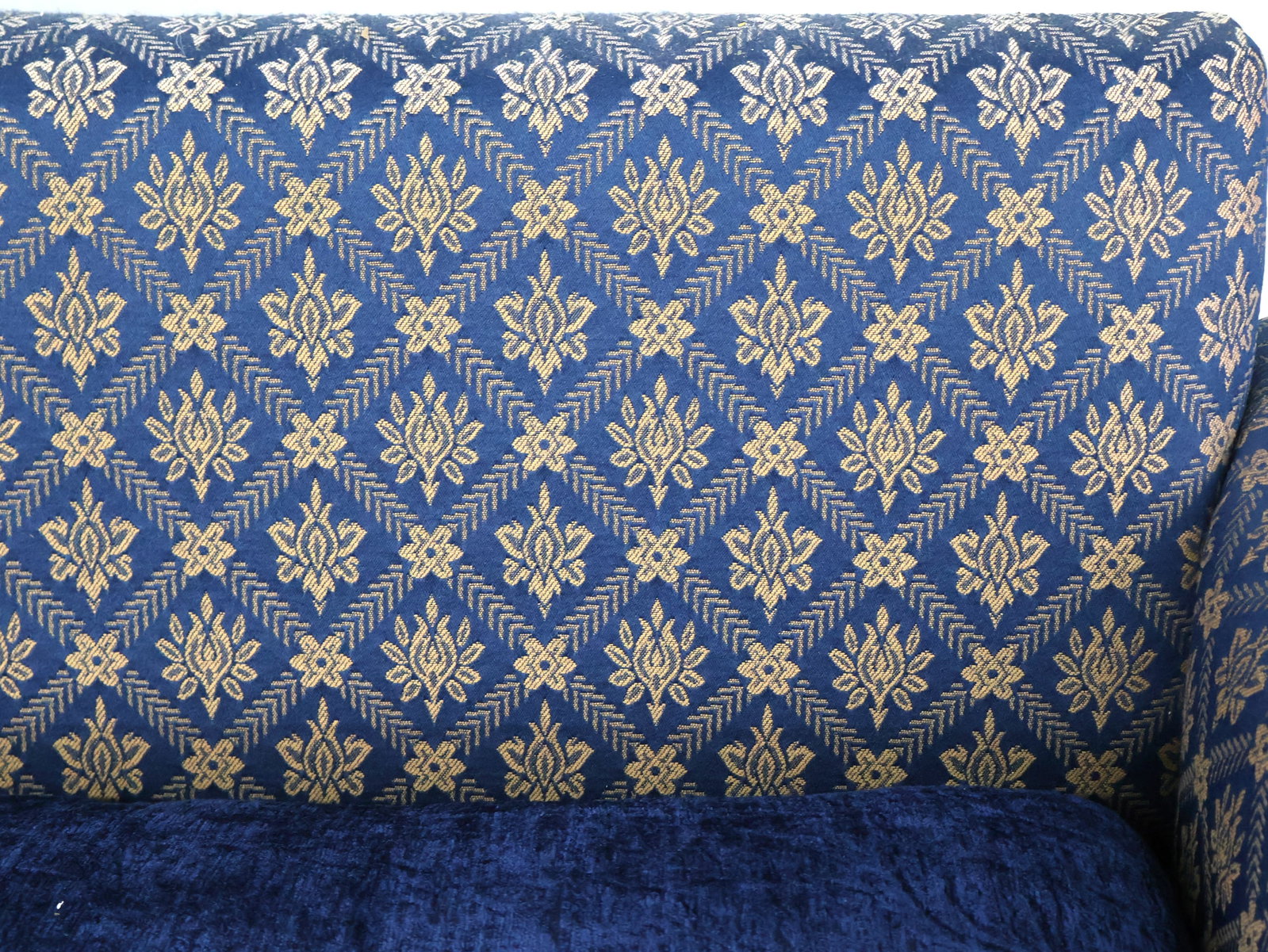 Contemporary Blue-Upholstered Settee - 8