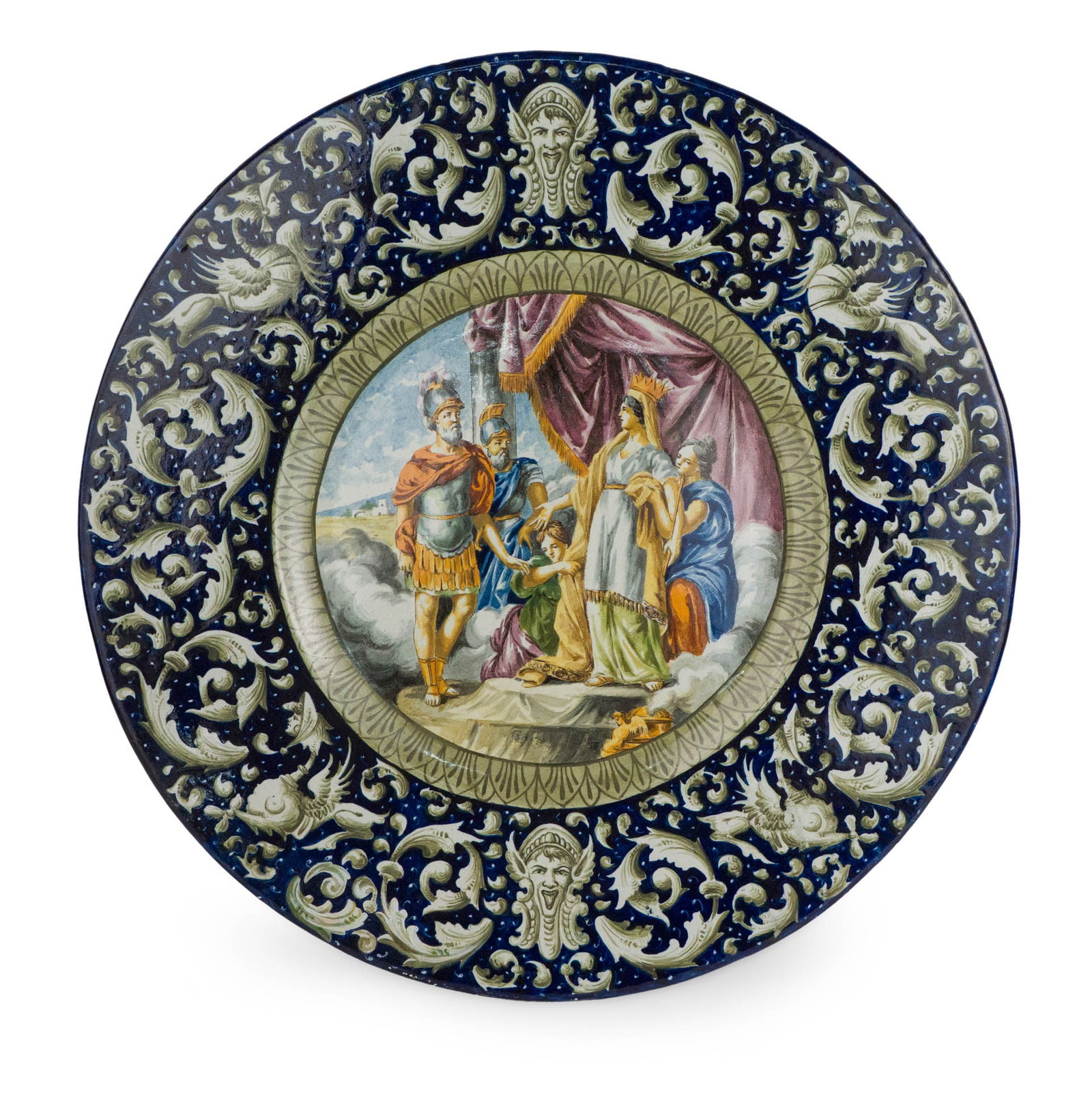 Italian Majolica Charger (1 of 9)
