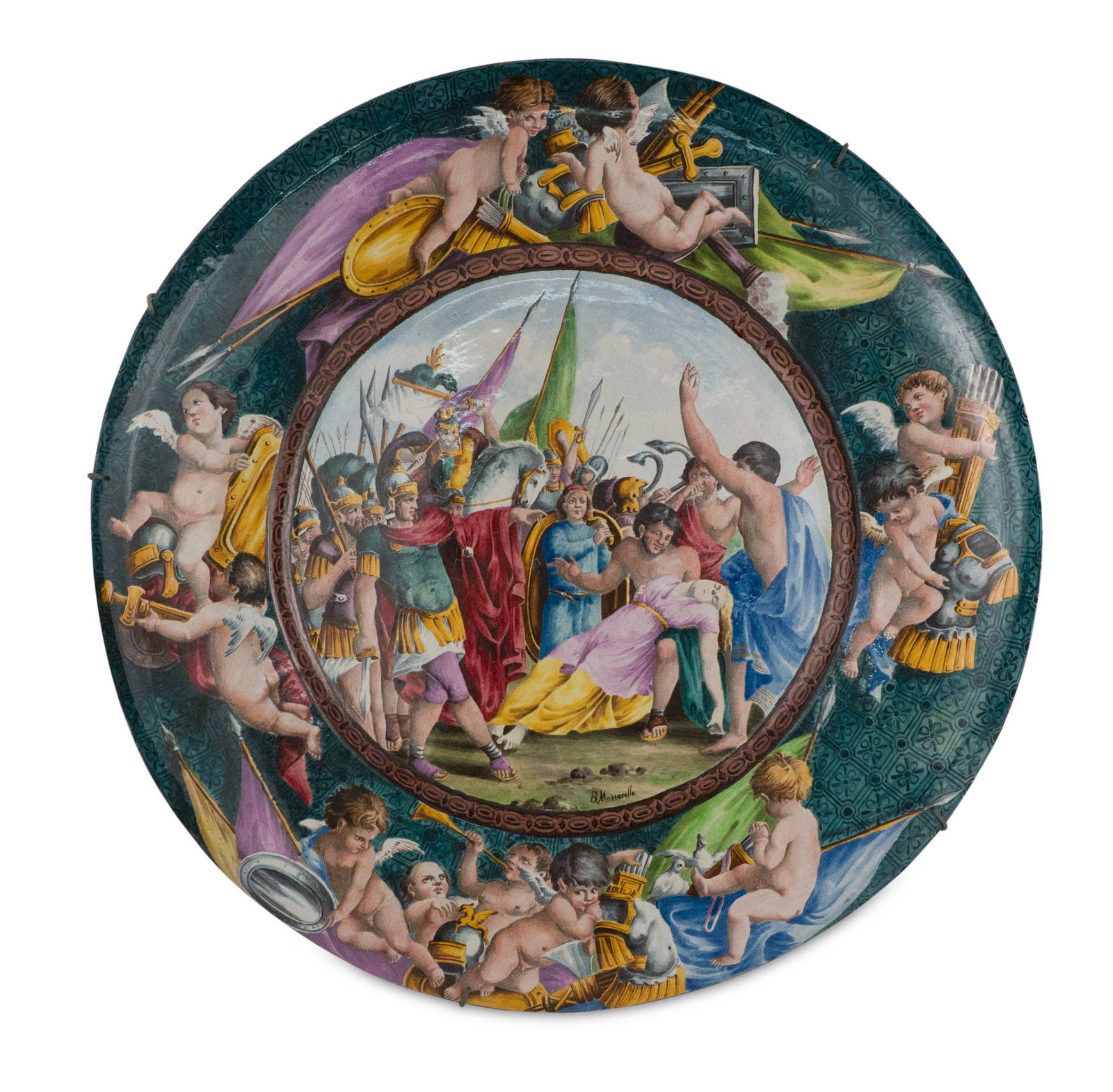 Italian Majolica Charger (1 of 11)