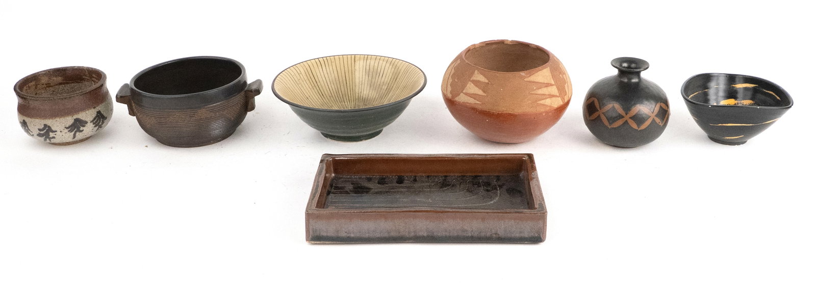 Seven Ethnographic Pottery Table Articles - 8