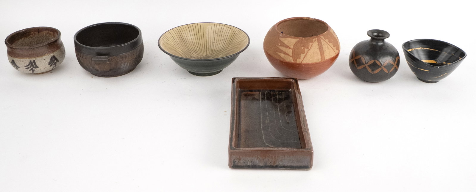 Seven Ethnographic Pottery Table Articles - 9