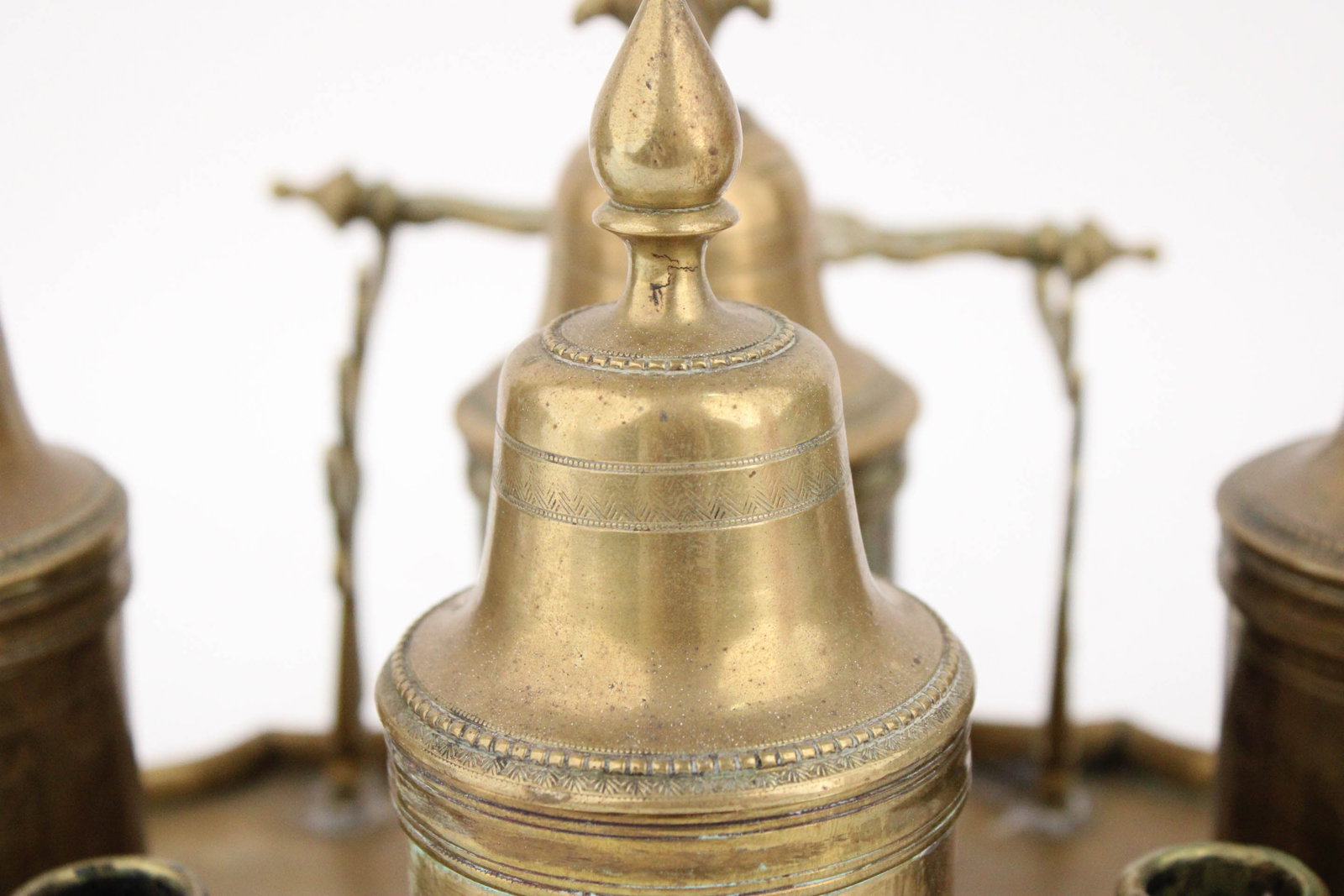 Engraved Brass Encrier - 4