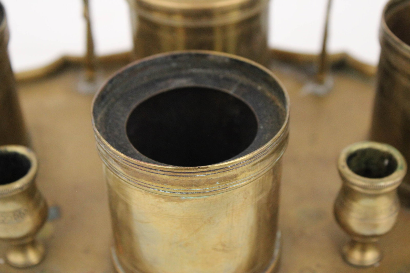 Engraved Brass Encrier - 9